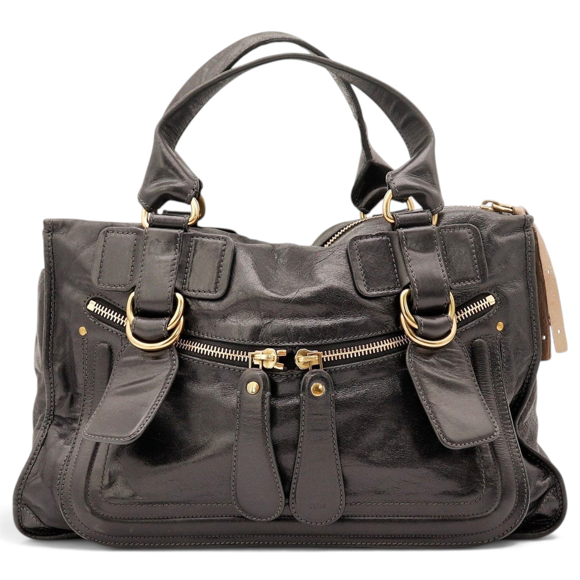 Bay leather handbag