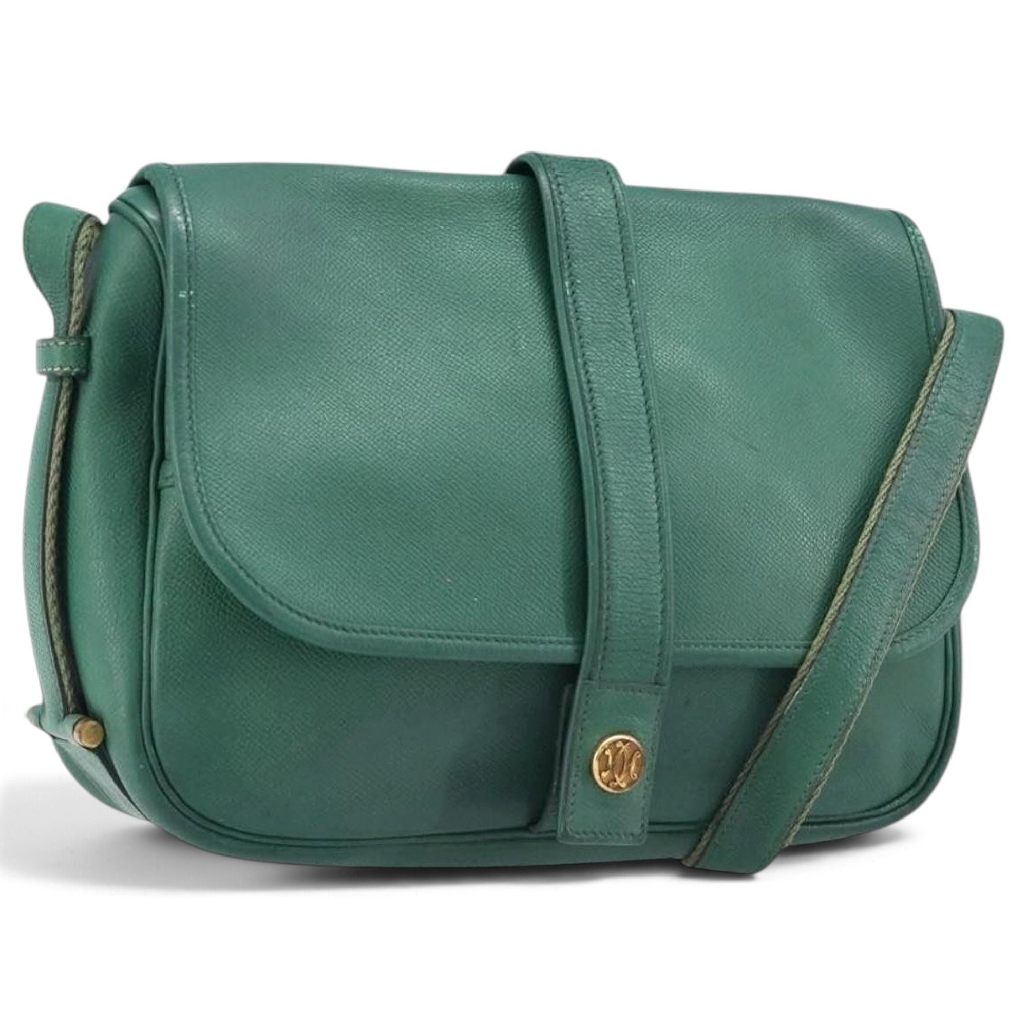 H leather handbag