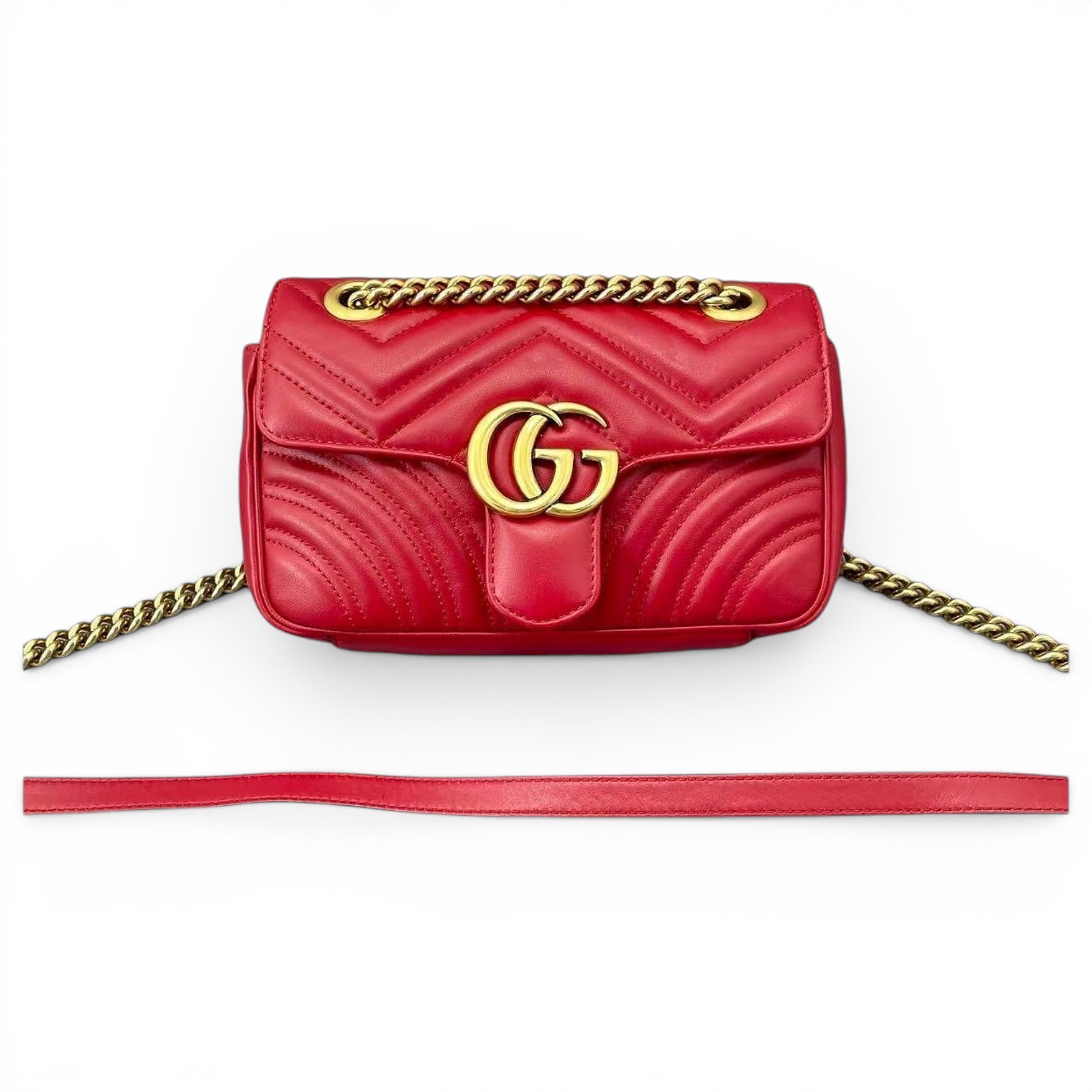 GG Marmont Flap leather handbag