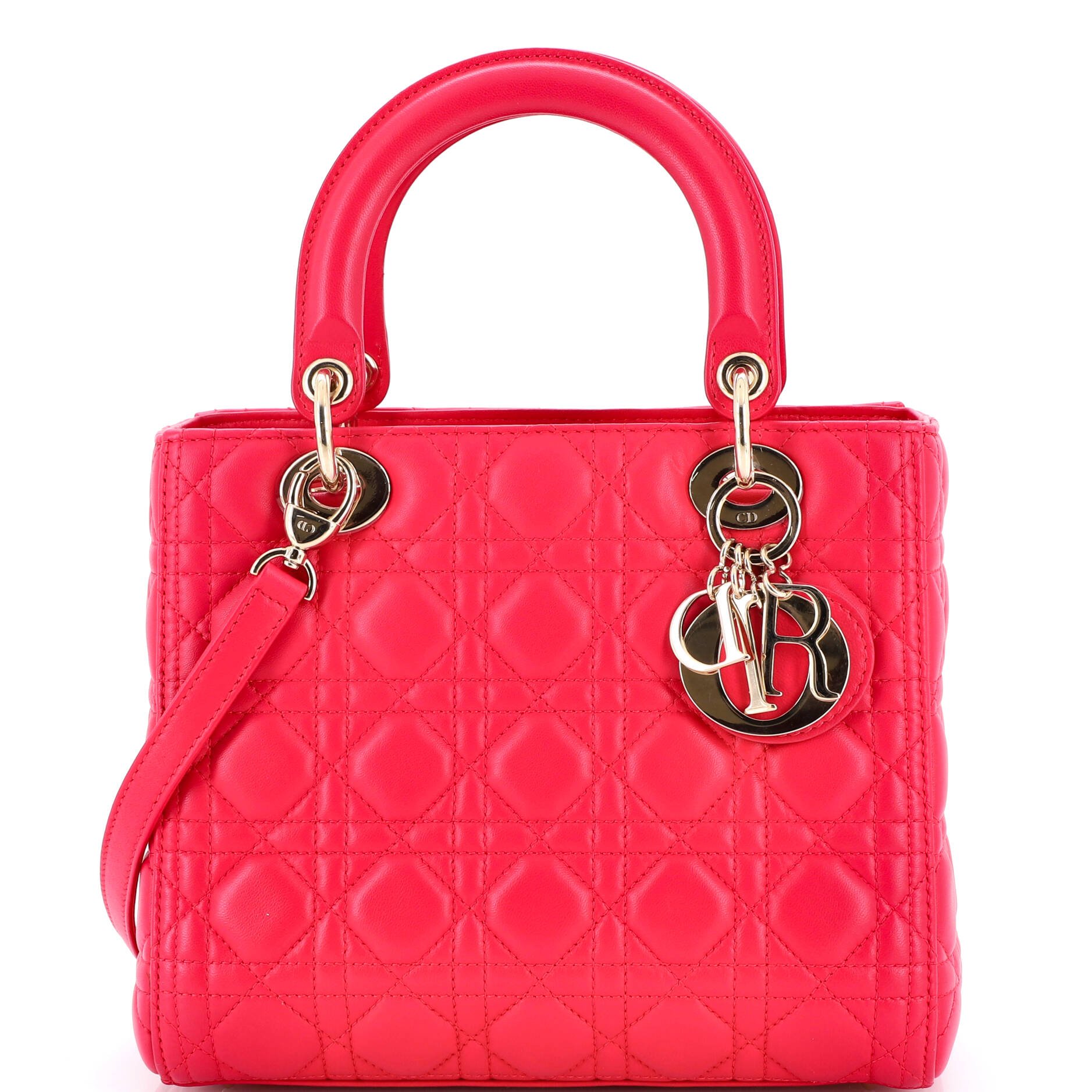 Dior Lady Dior Bag Cannage Quilt Lambskin Medium