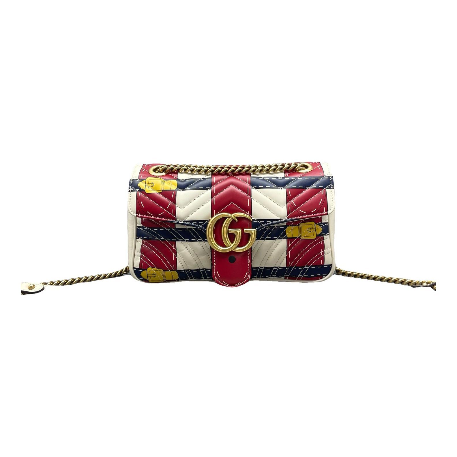 GG Marmont Flap leather handbag