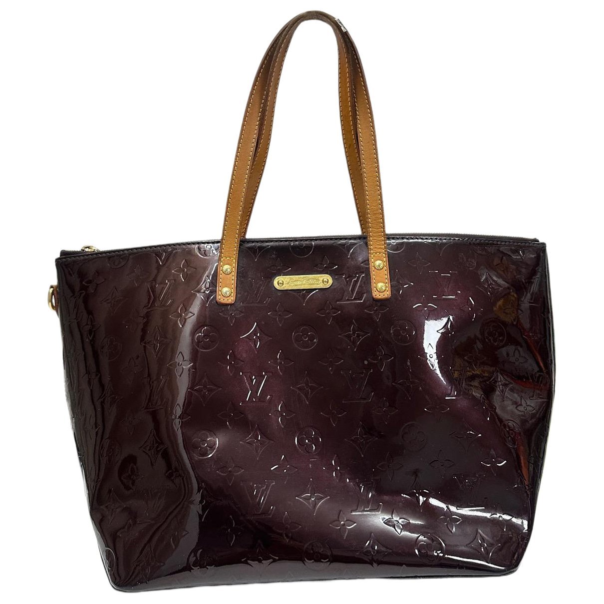 Patent leather handbag