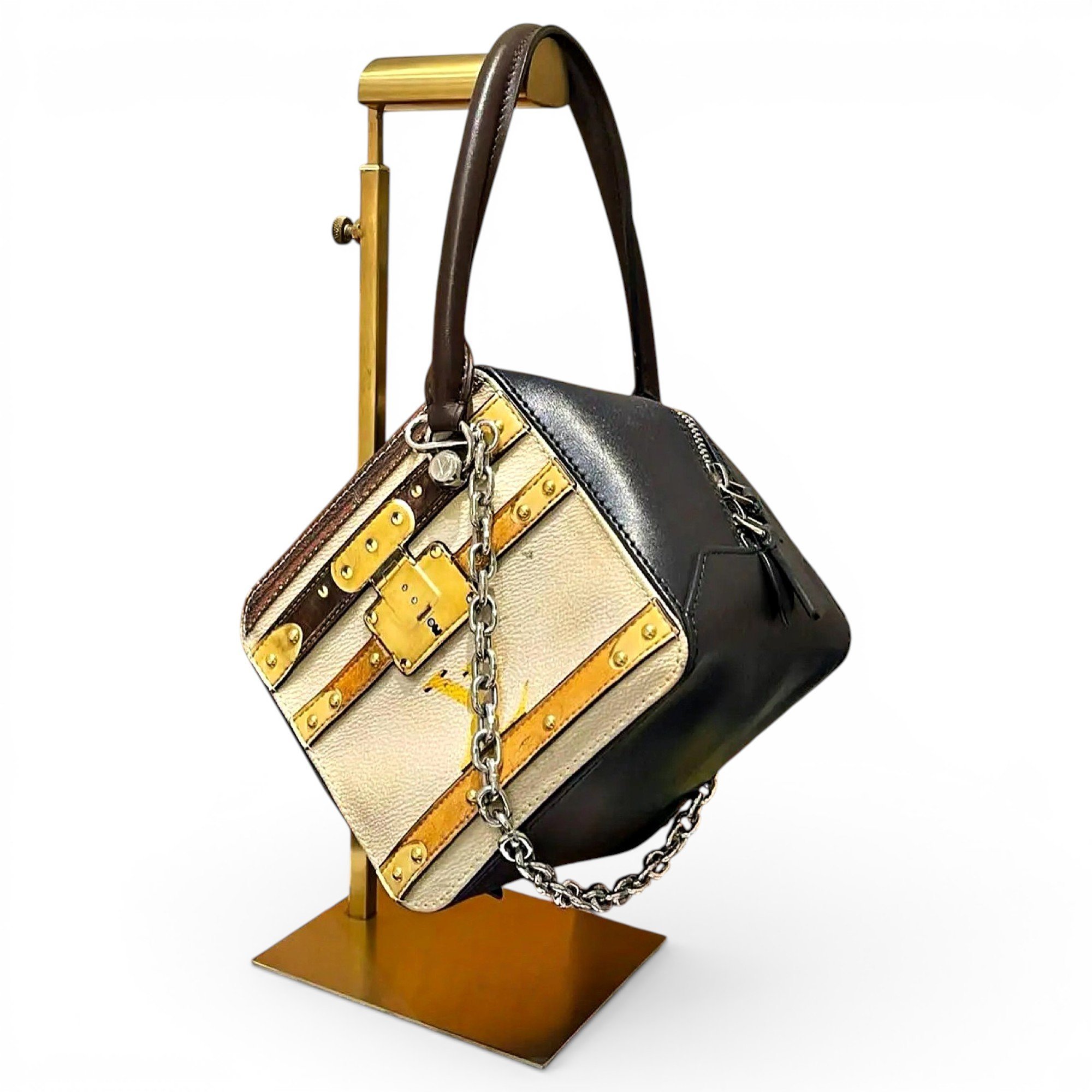 Square bag leather handbag