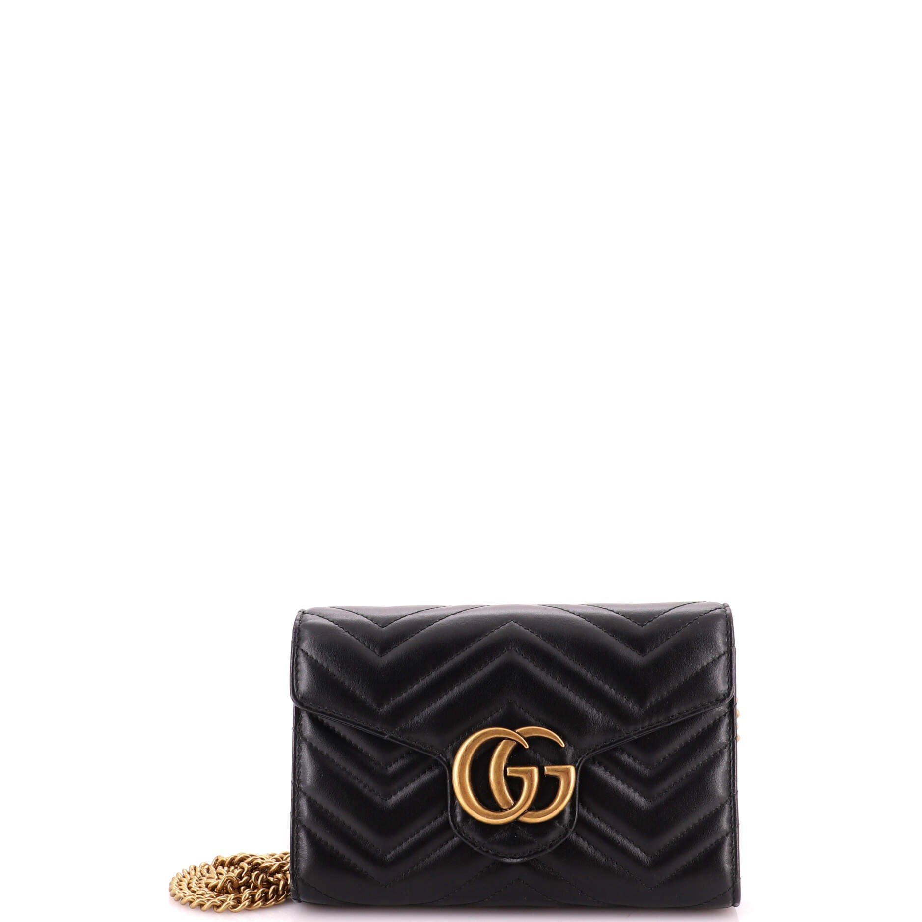 GG Marmont Chain Wallet Matelasse Leather Mini