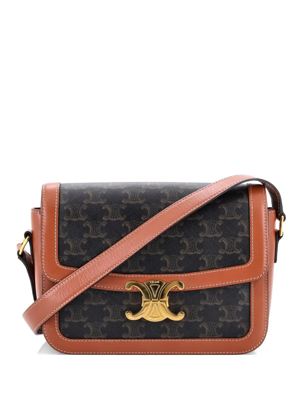 Triomphe Triomphe Coated Canvas Medium shoulder bag