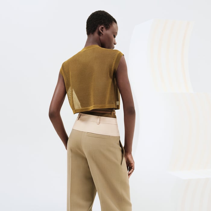 Vert Bronze Sleeveless Sweater