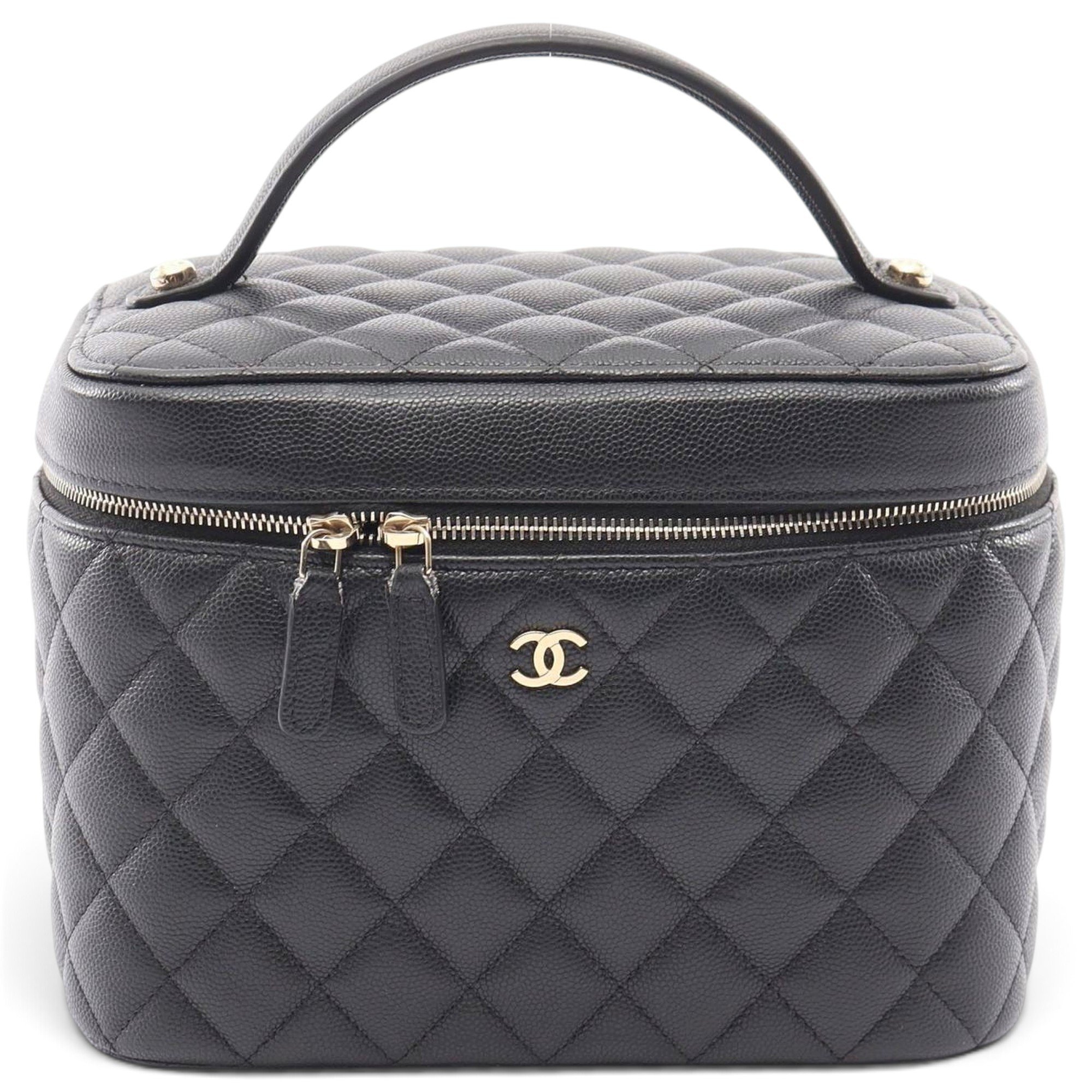 Leather vanity case