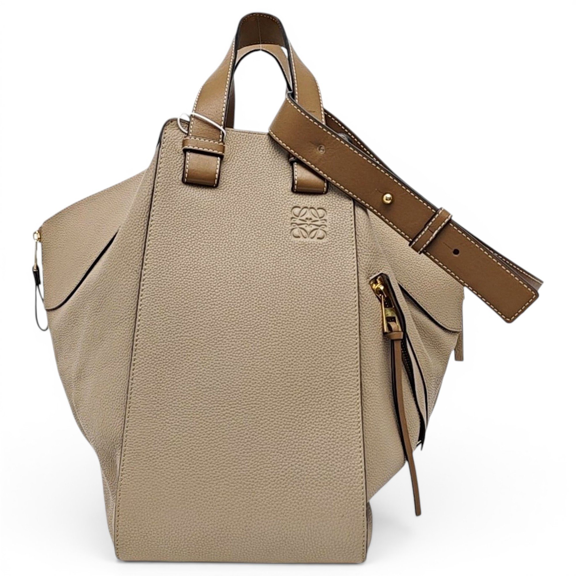 Hammock leather handbag