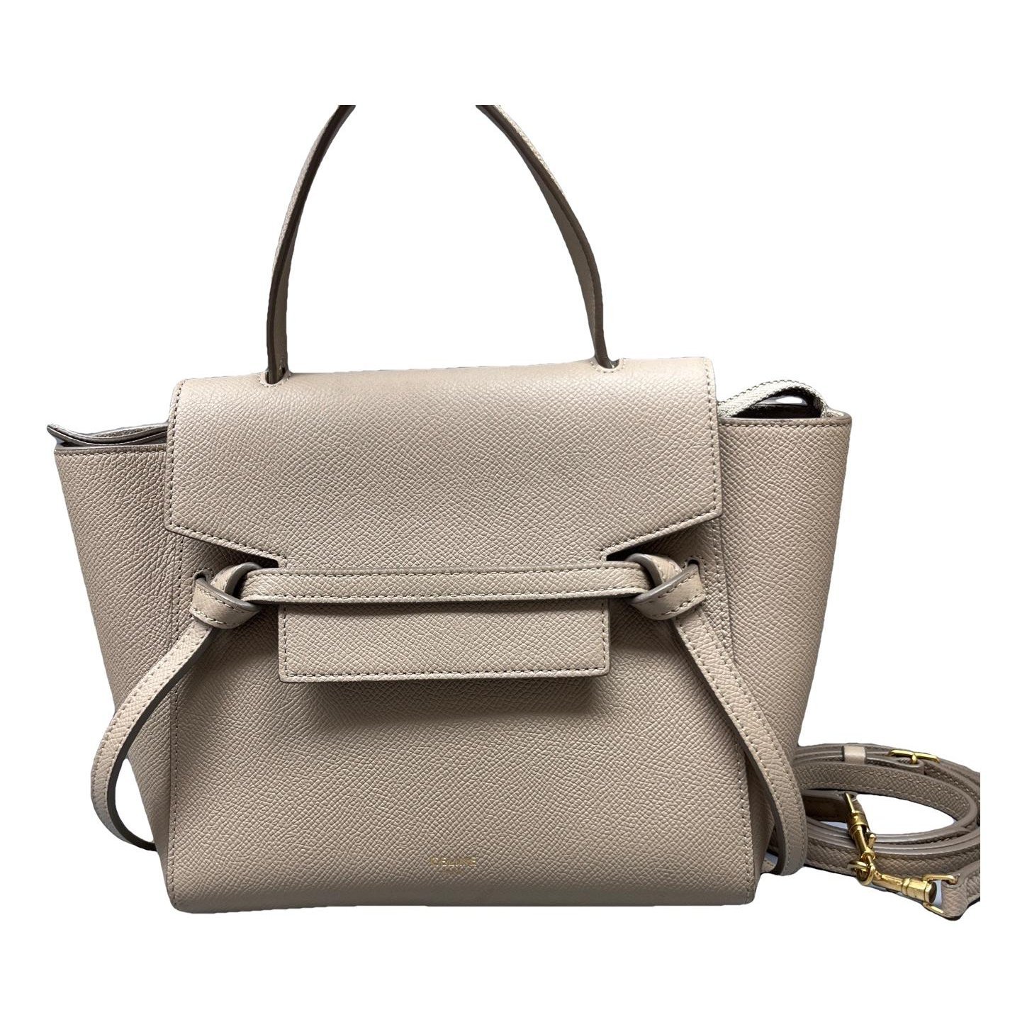 Belt leather handbag