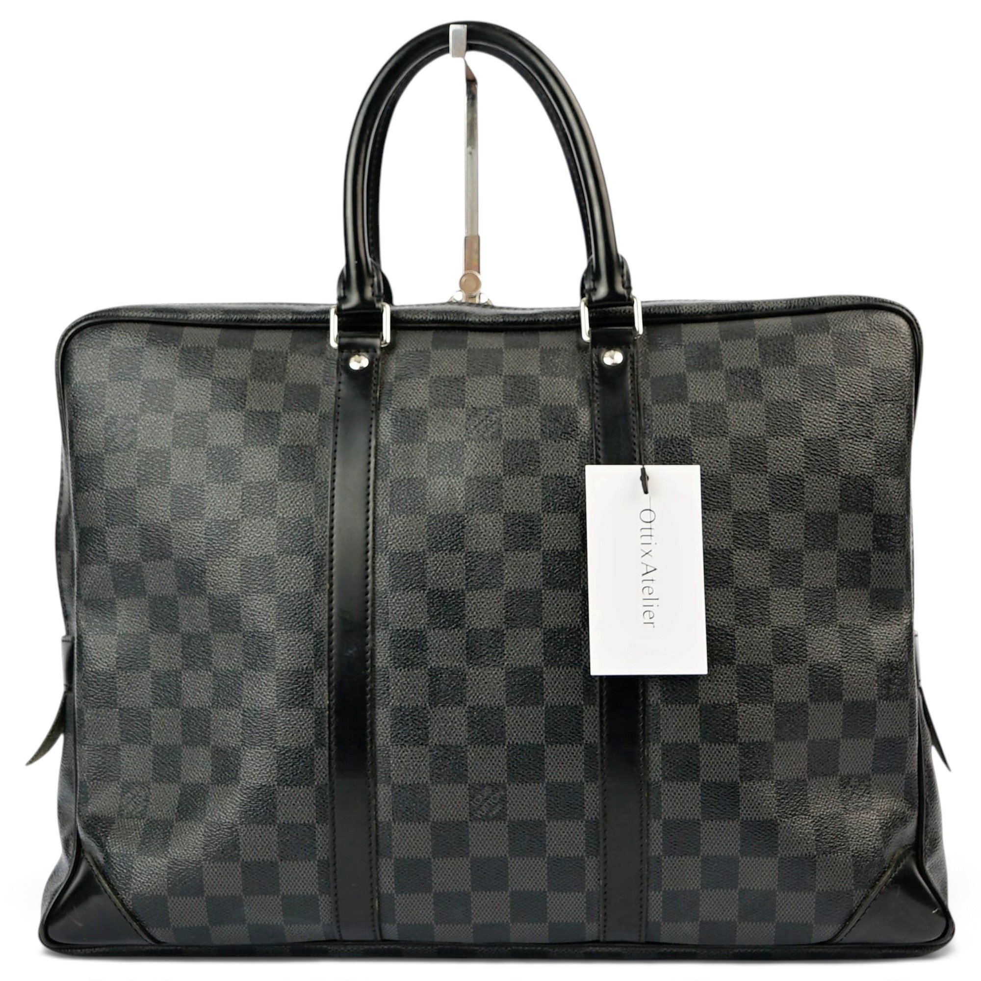Porte Documents Voyage leather handbag