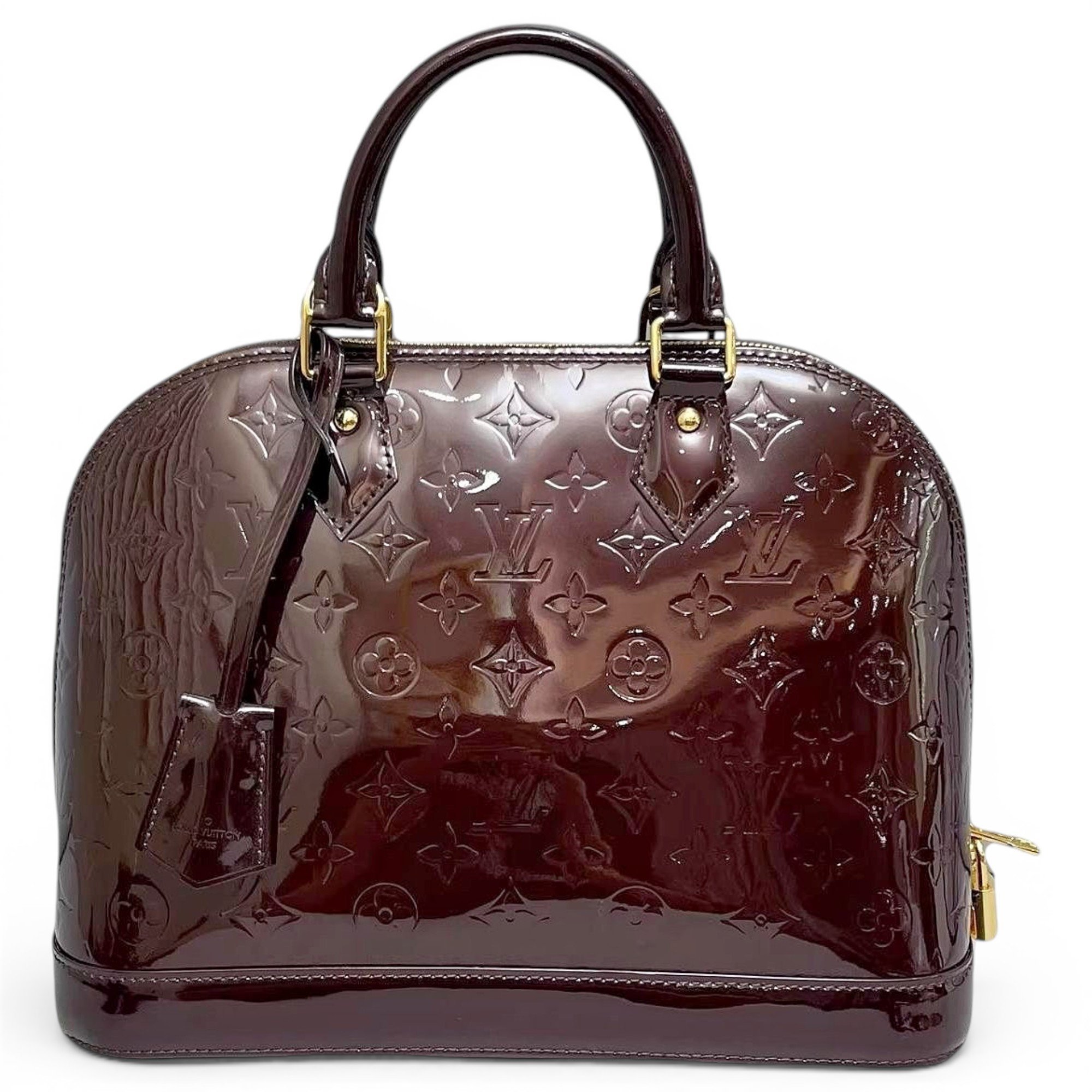 Alma BB patent leather handbag
