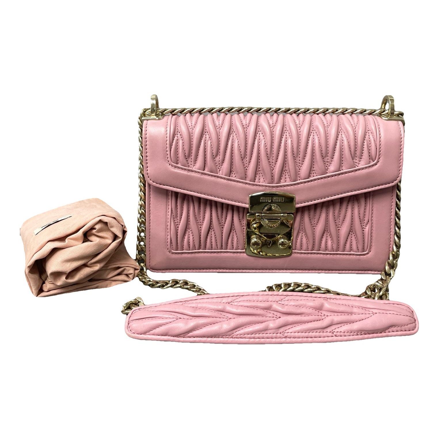 Miu Confidential leather handbag