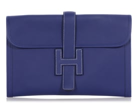 Hermes Hermès Bleu Electrique Epsom Jigé Clutch PM