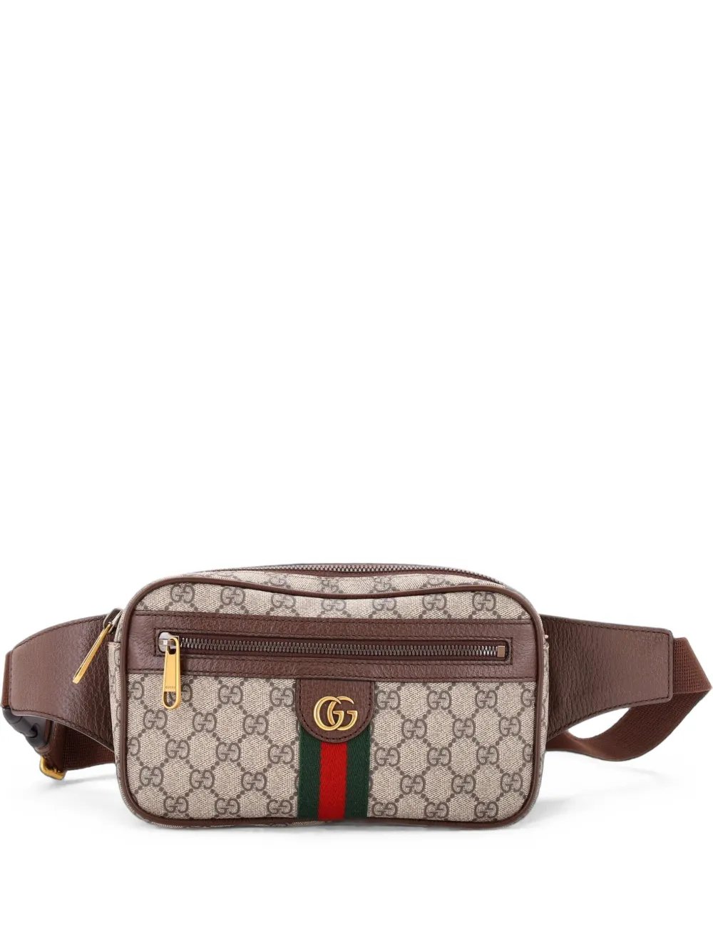 Ophidia GG Coated Canvas Medium belt bag