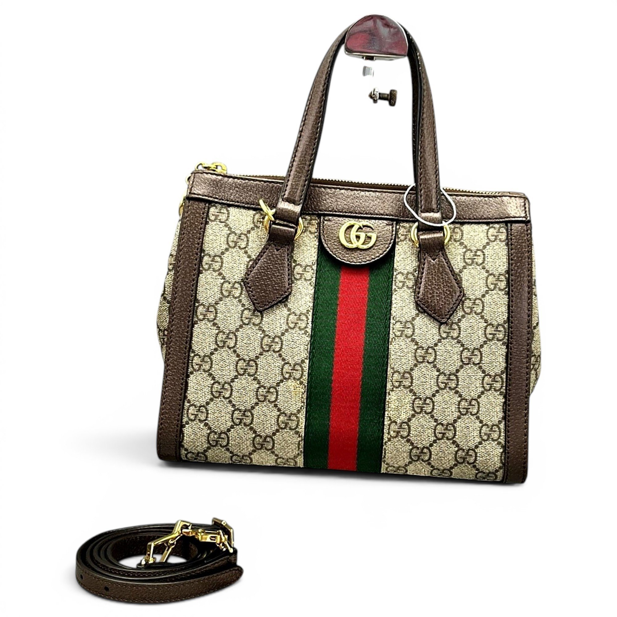 Ophidia Top Handle cloth handbag
