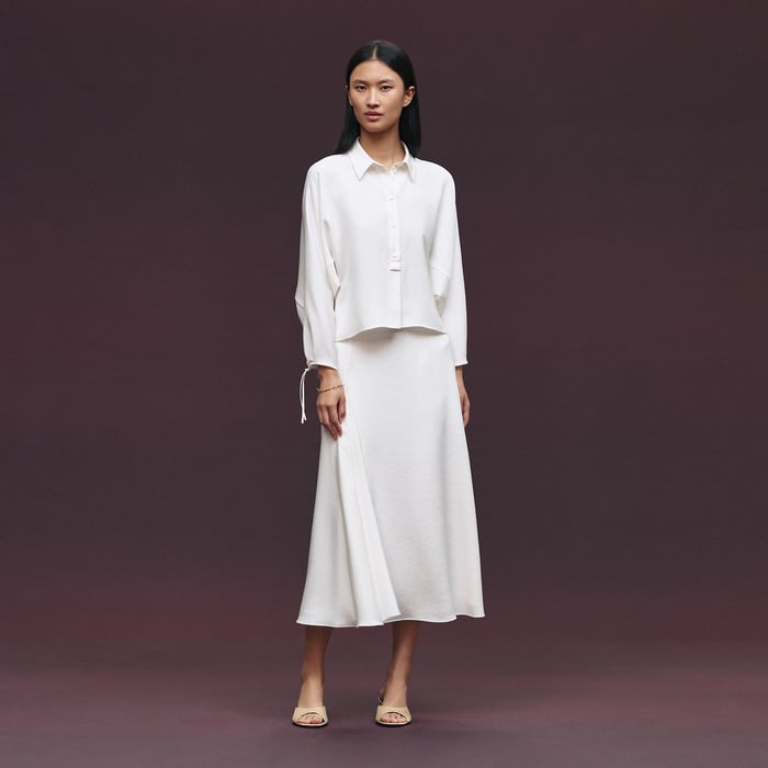 Blanc Cassé Silk Blouse