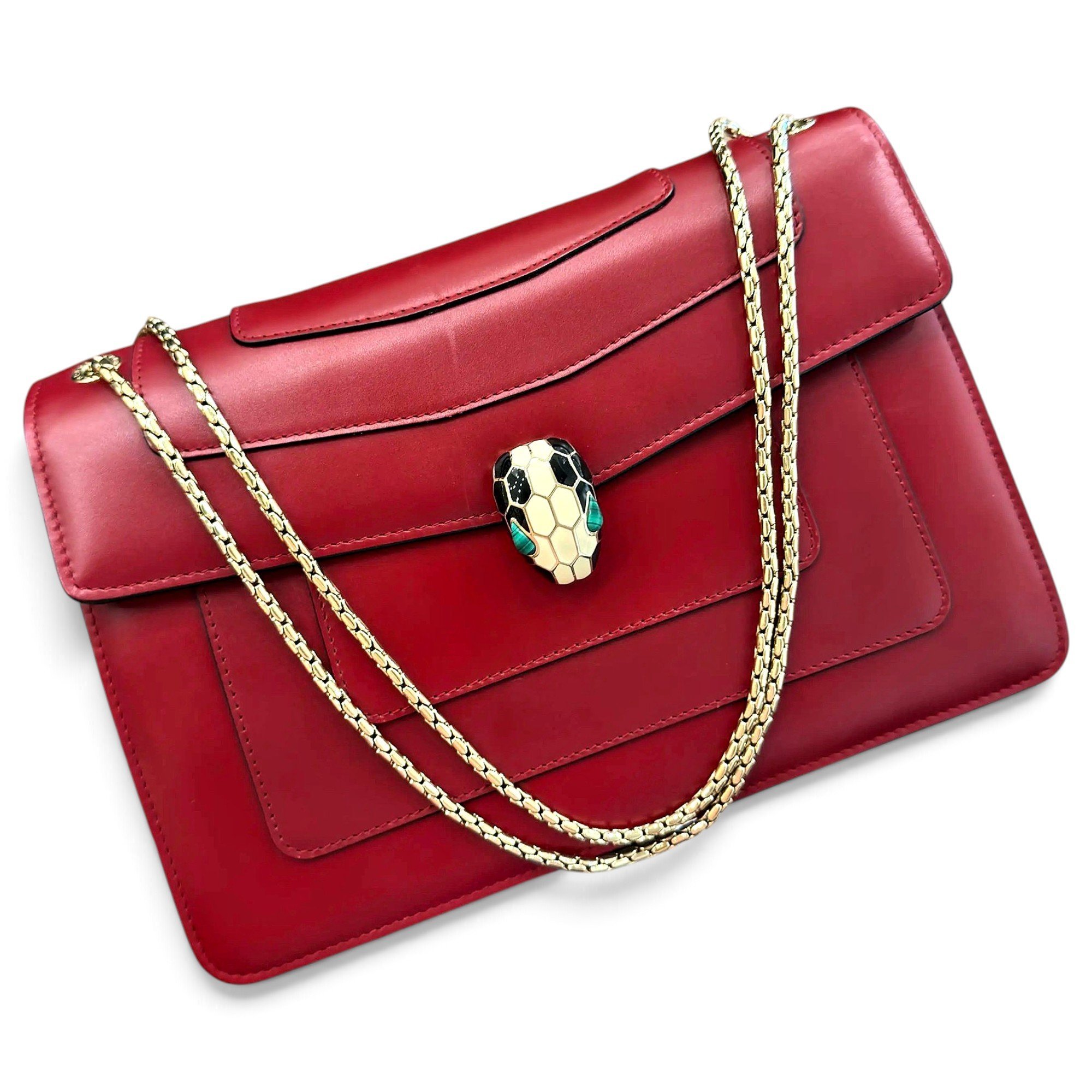 Serpenti leather crossbody bag
