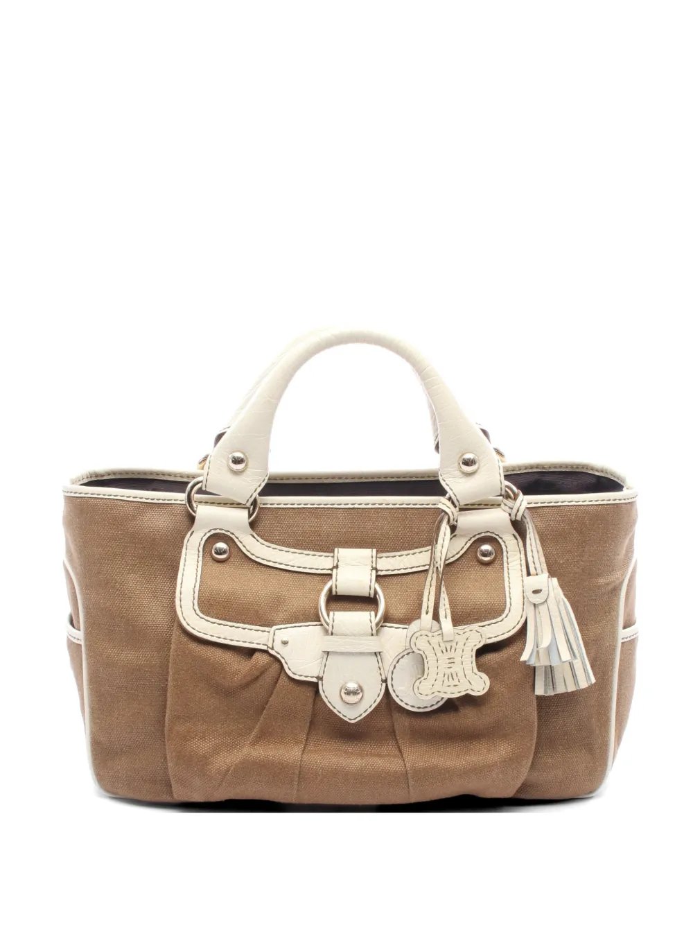 2000s Boogie leather-trim tote bag