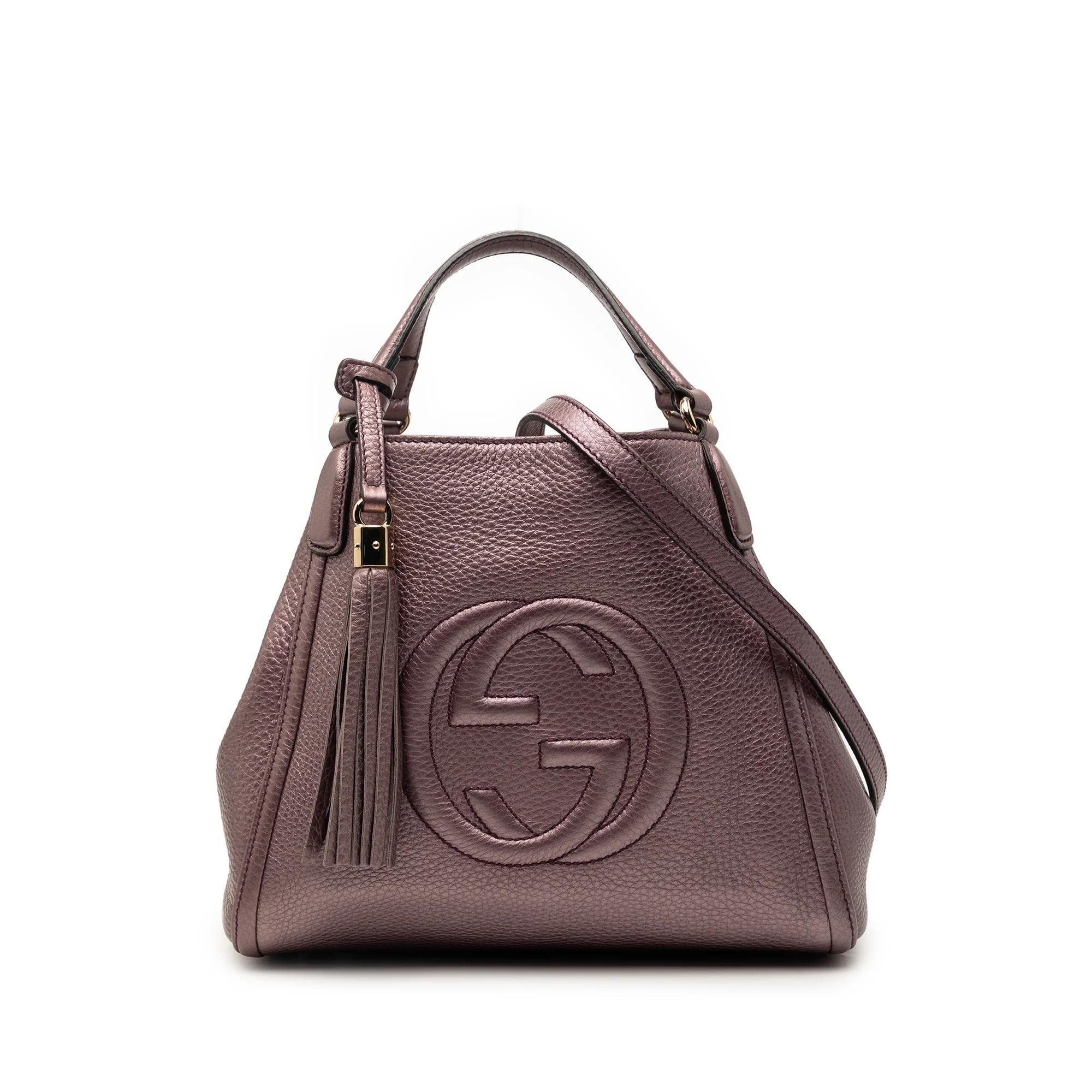 Soho pony-style calfskin satchel
