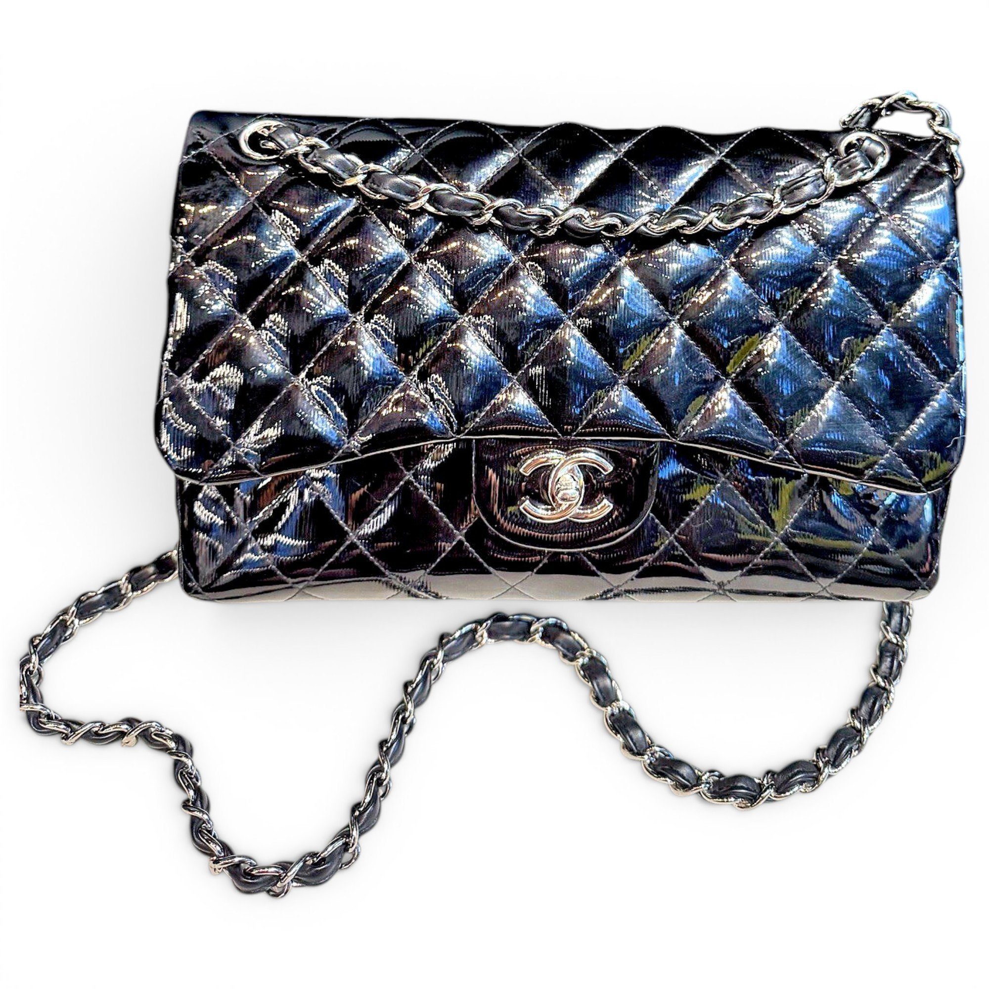 Timeless/Classique patent leather handbag