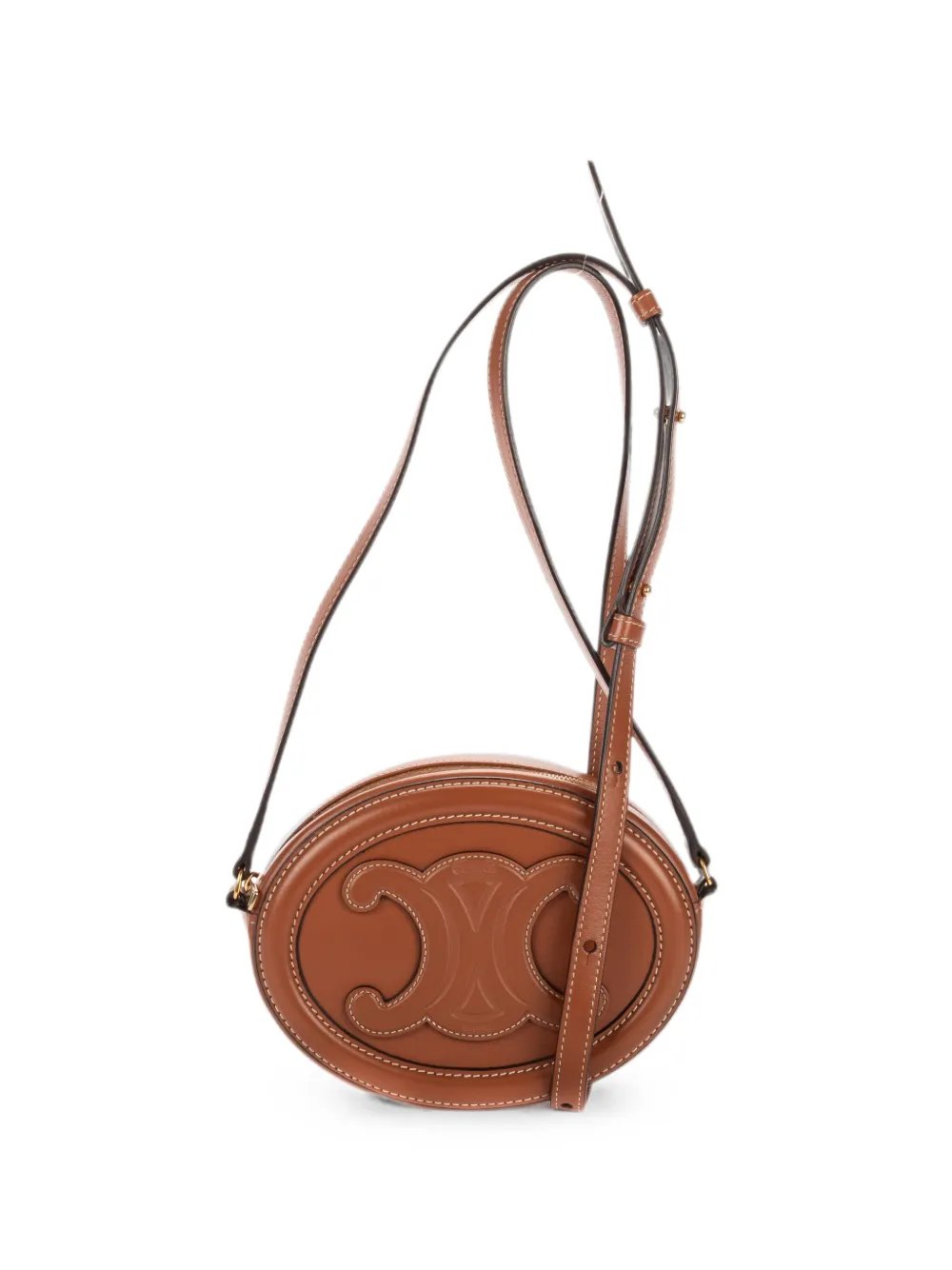 Triomphe oval cross body bag