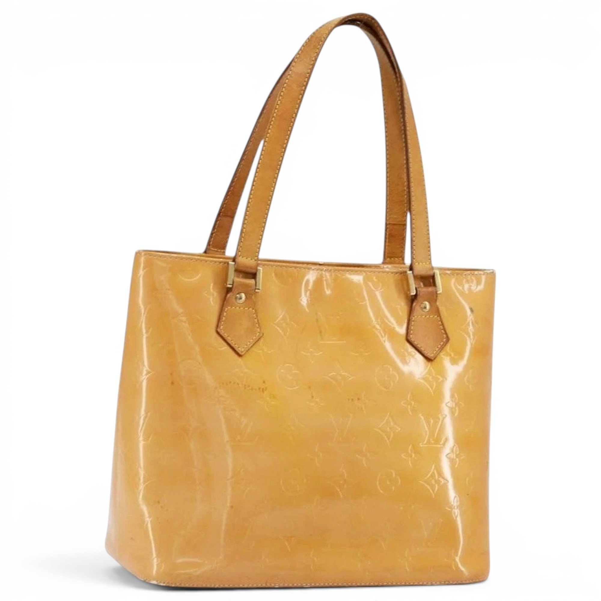 Patent leather handbag