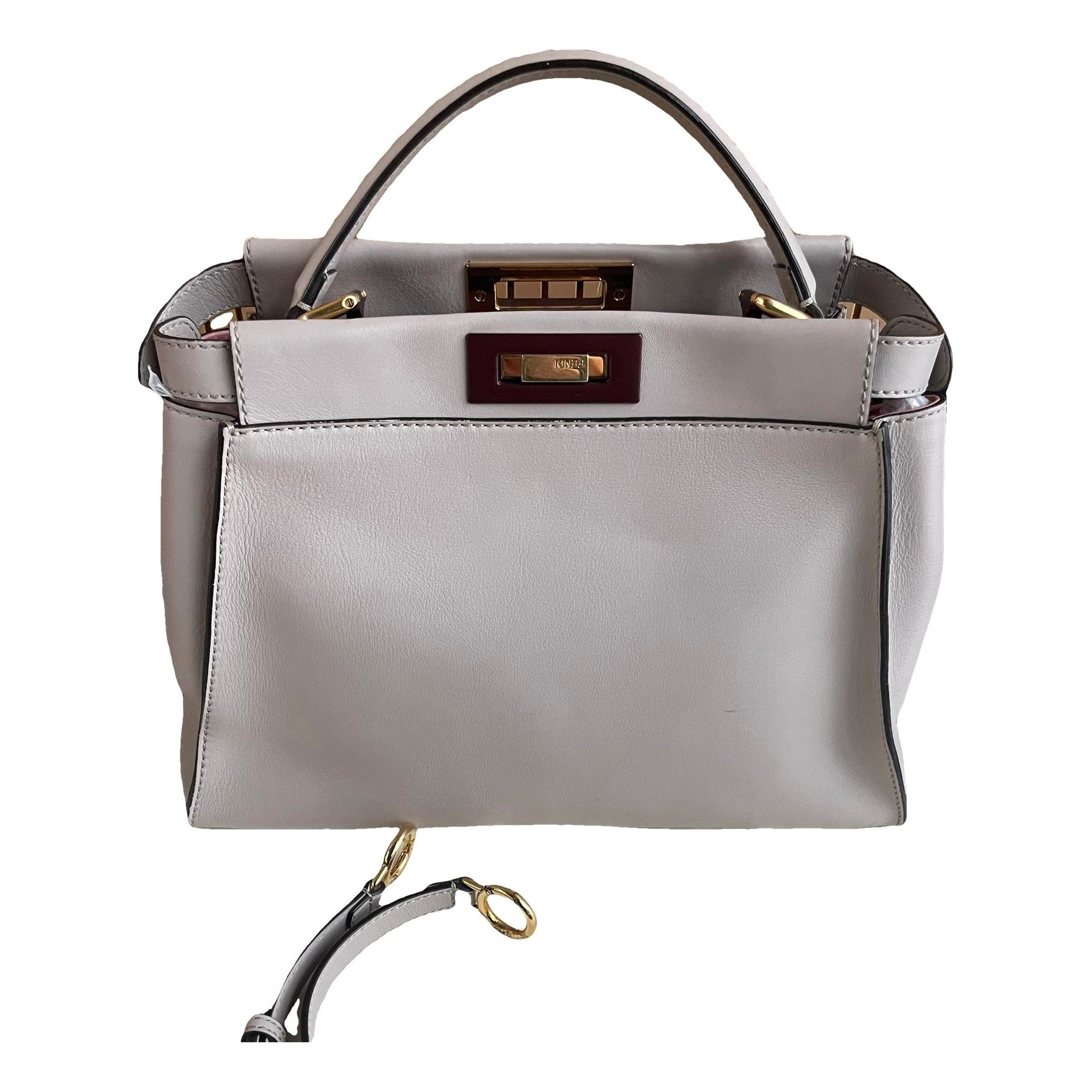 Peekaboo leather handbag