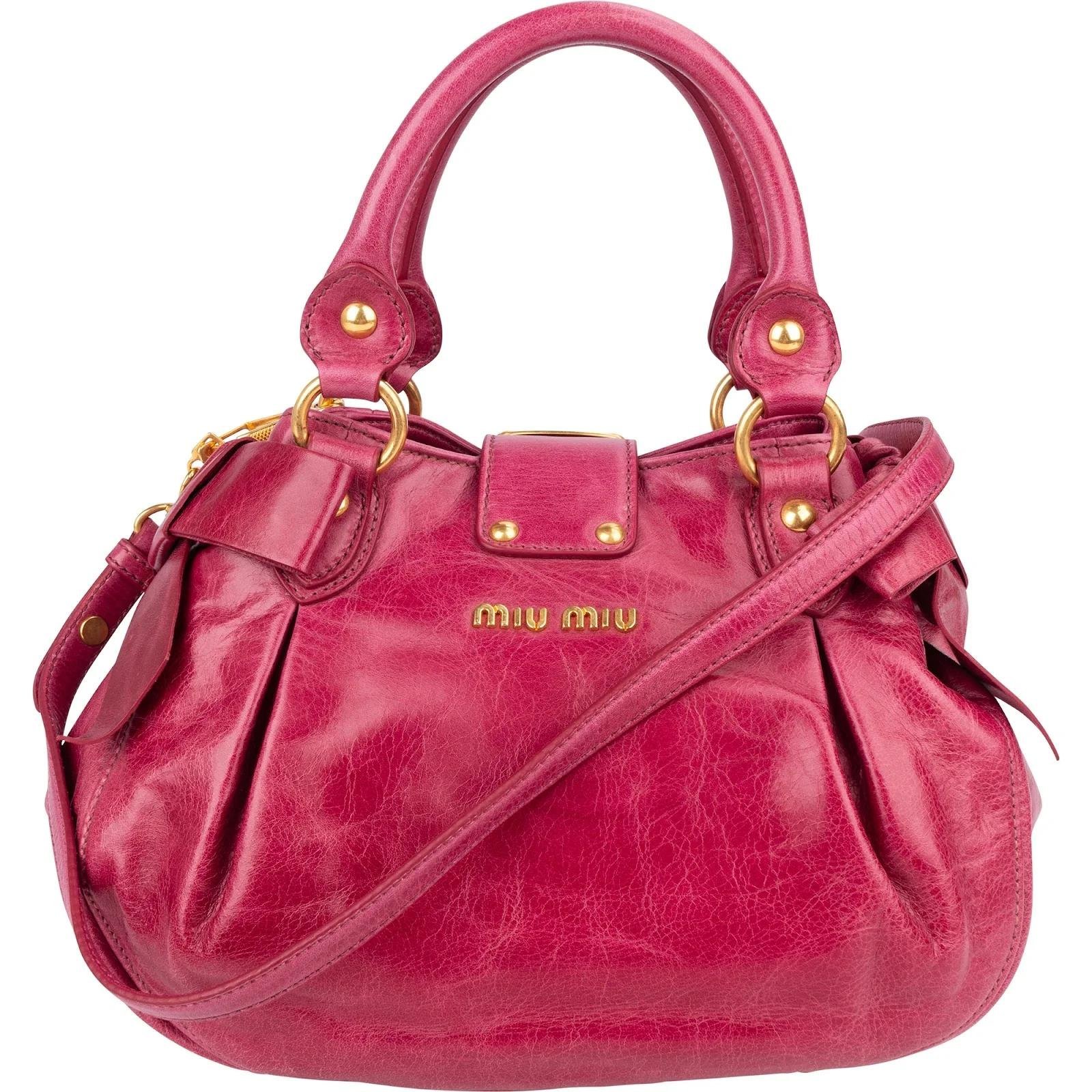 Miu Miu Vitello leather handbag