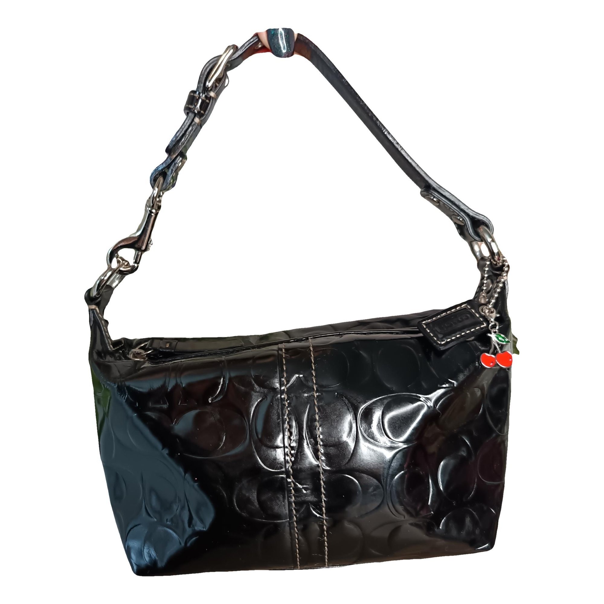 Patent leather handbag