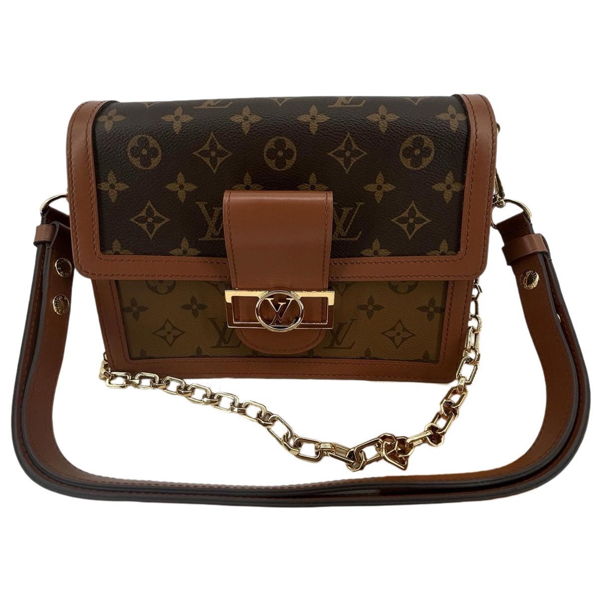 Dauphine leather handbag