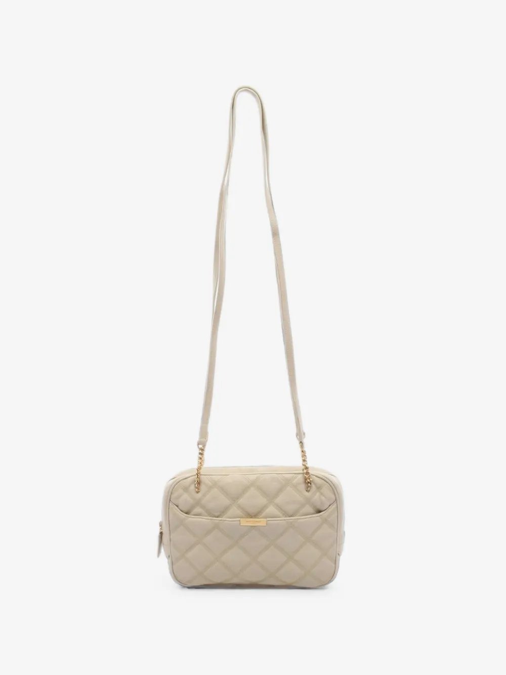 2000s quilted chain shoulder bag