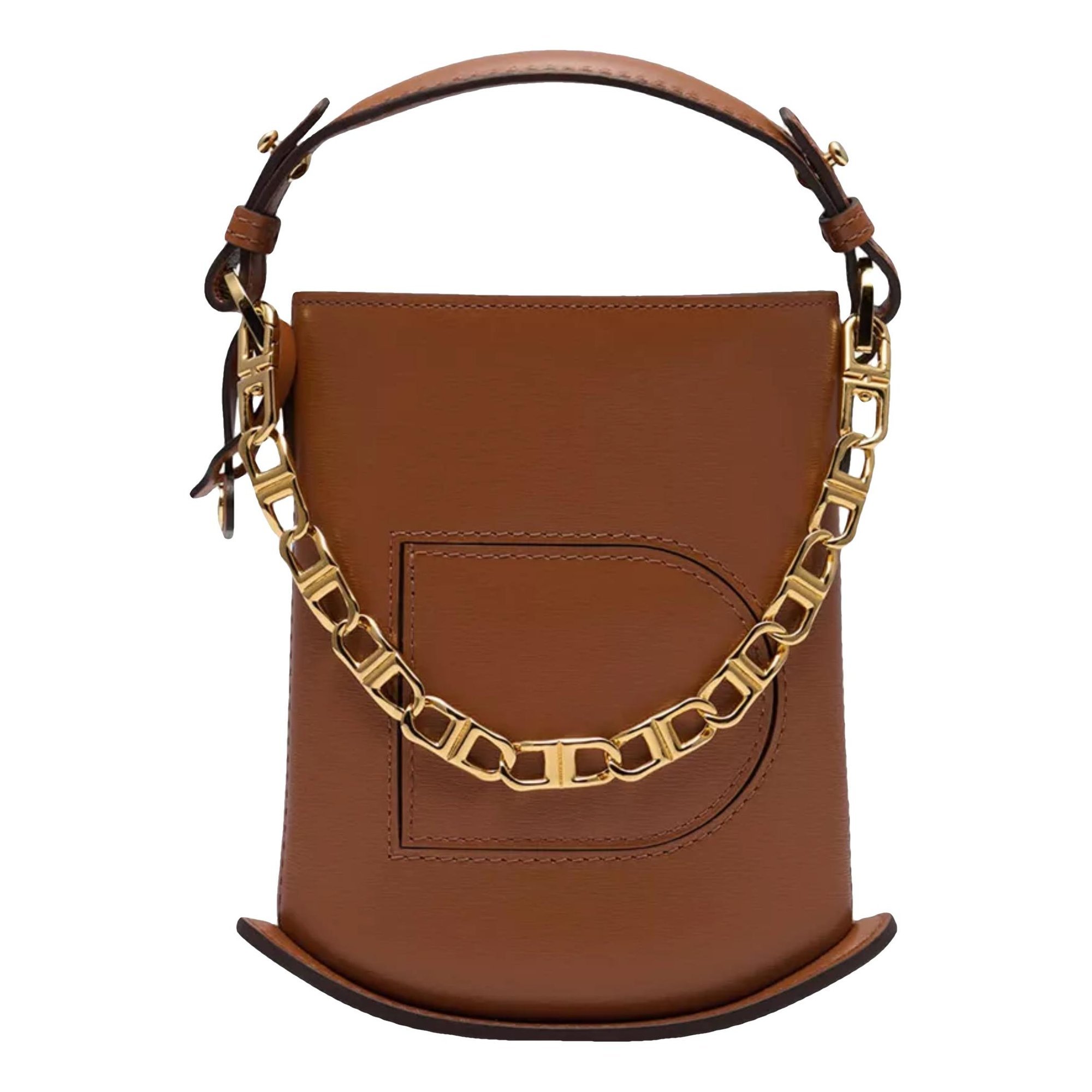 Pin leather handbag