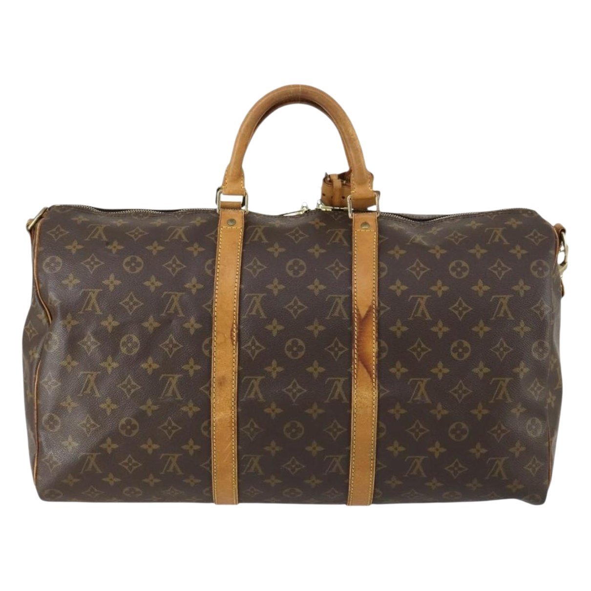 Keepall leather travel bag
