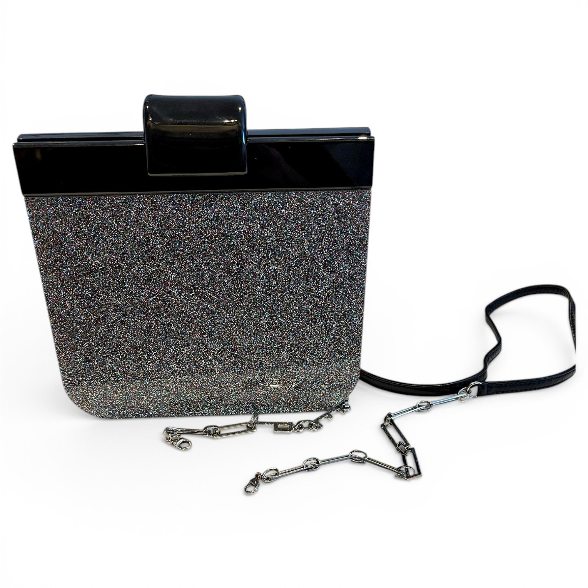 Glitter clutch bag