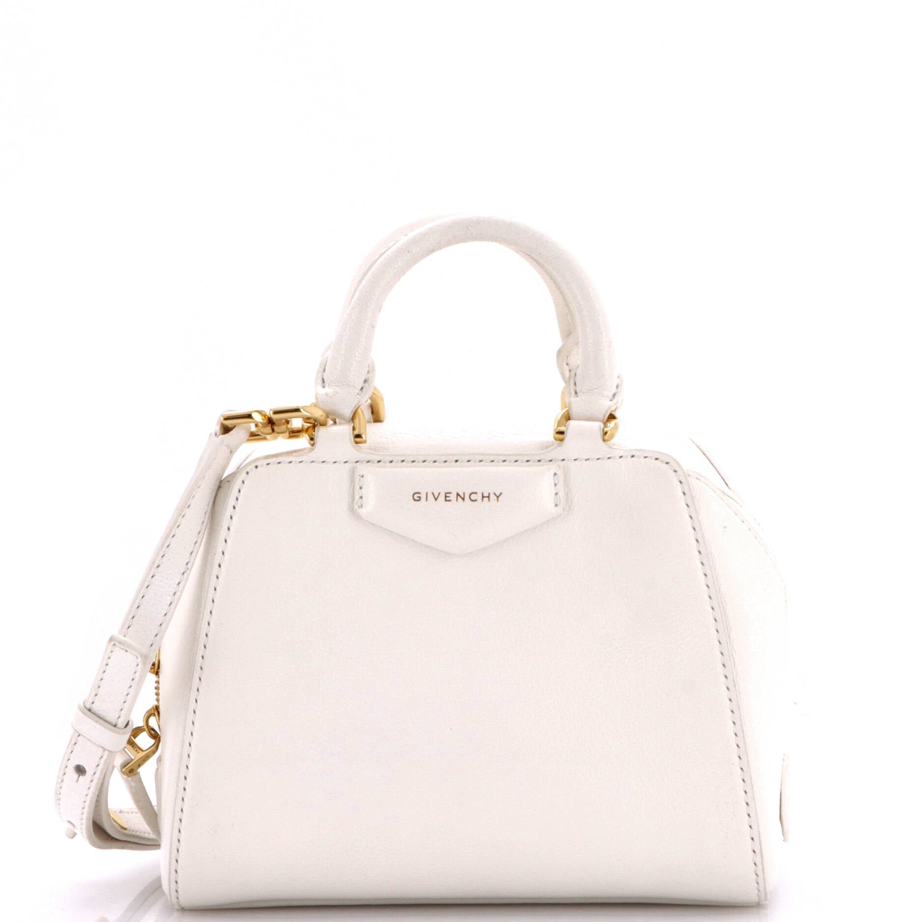 Antigona Cube Bag Leather Nano