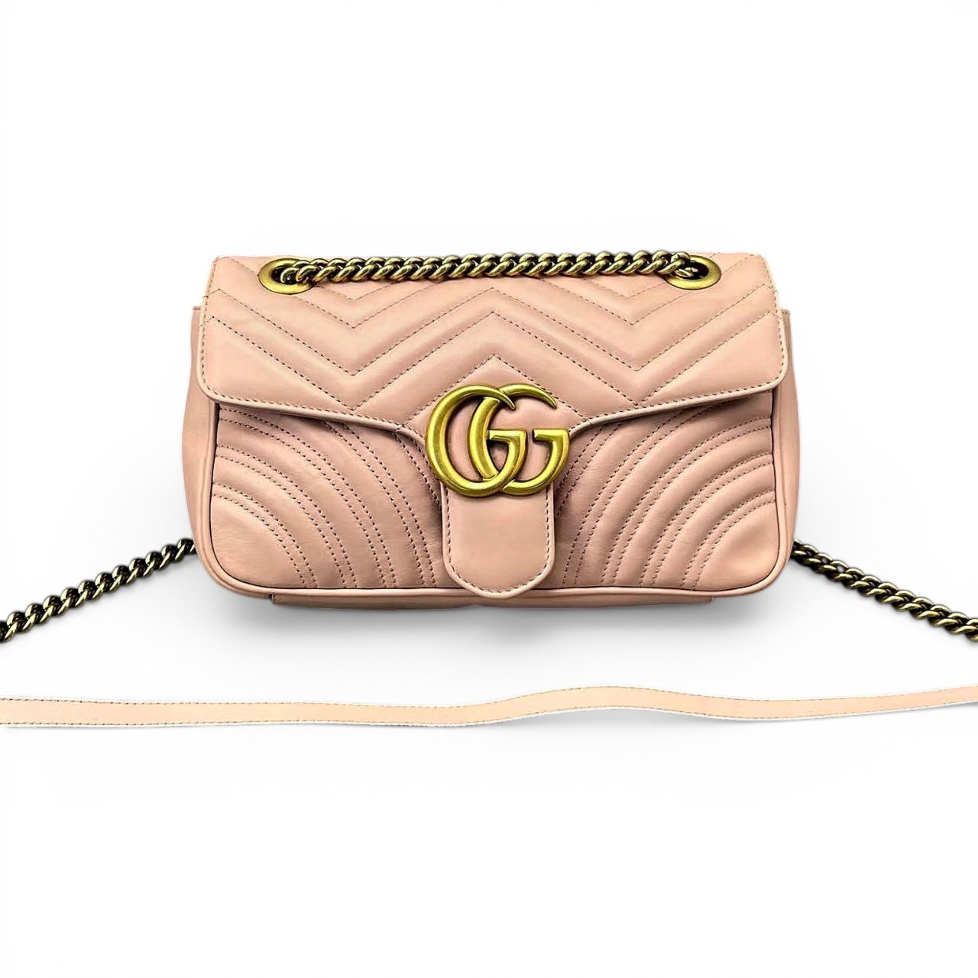 GG Marmont Flap leather handbag