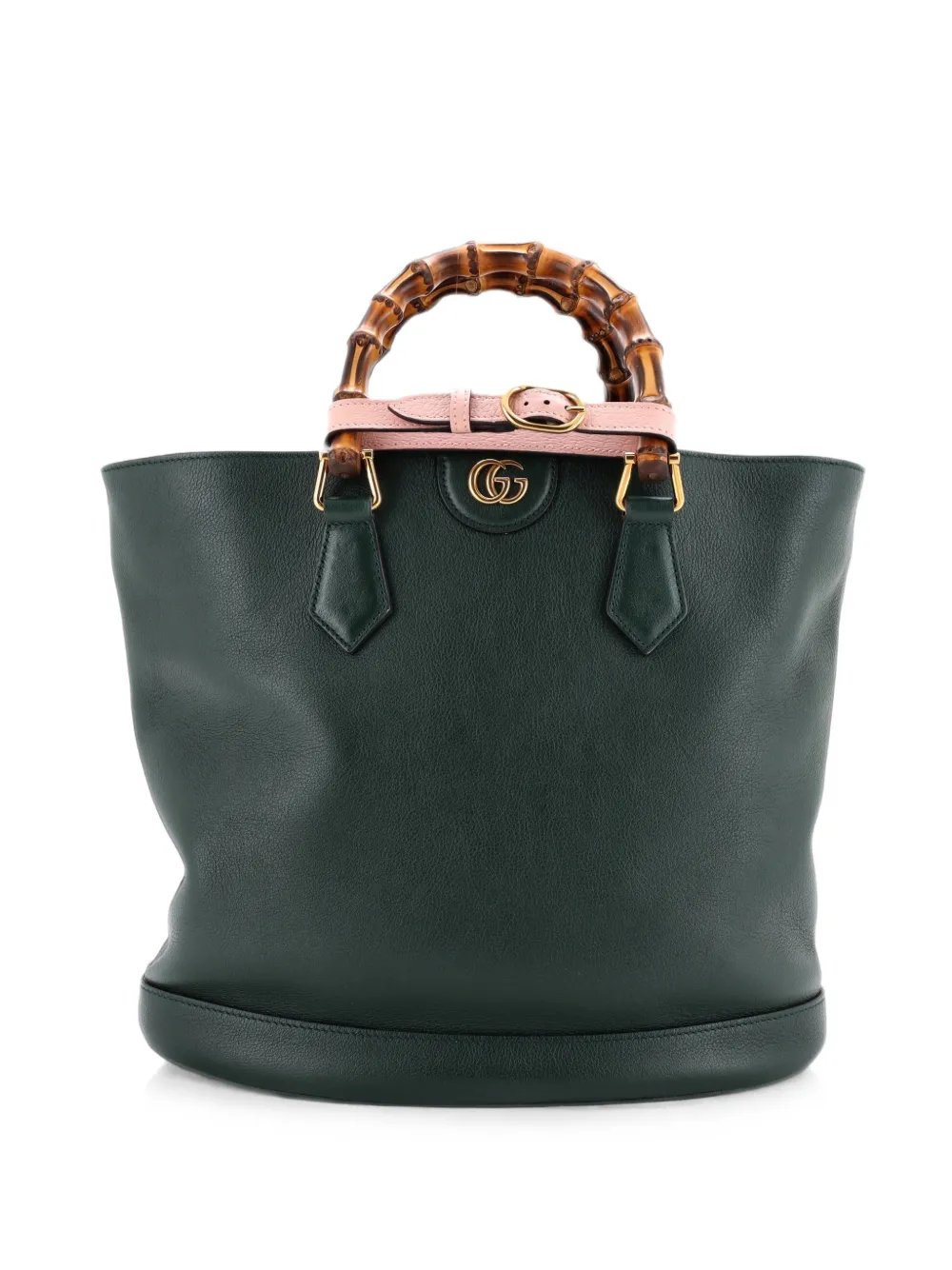 Diana Convertible Leather Medium bucket bag