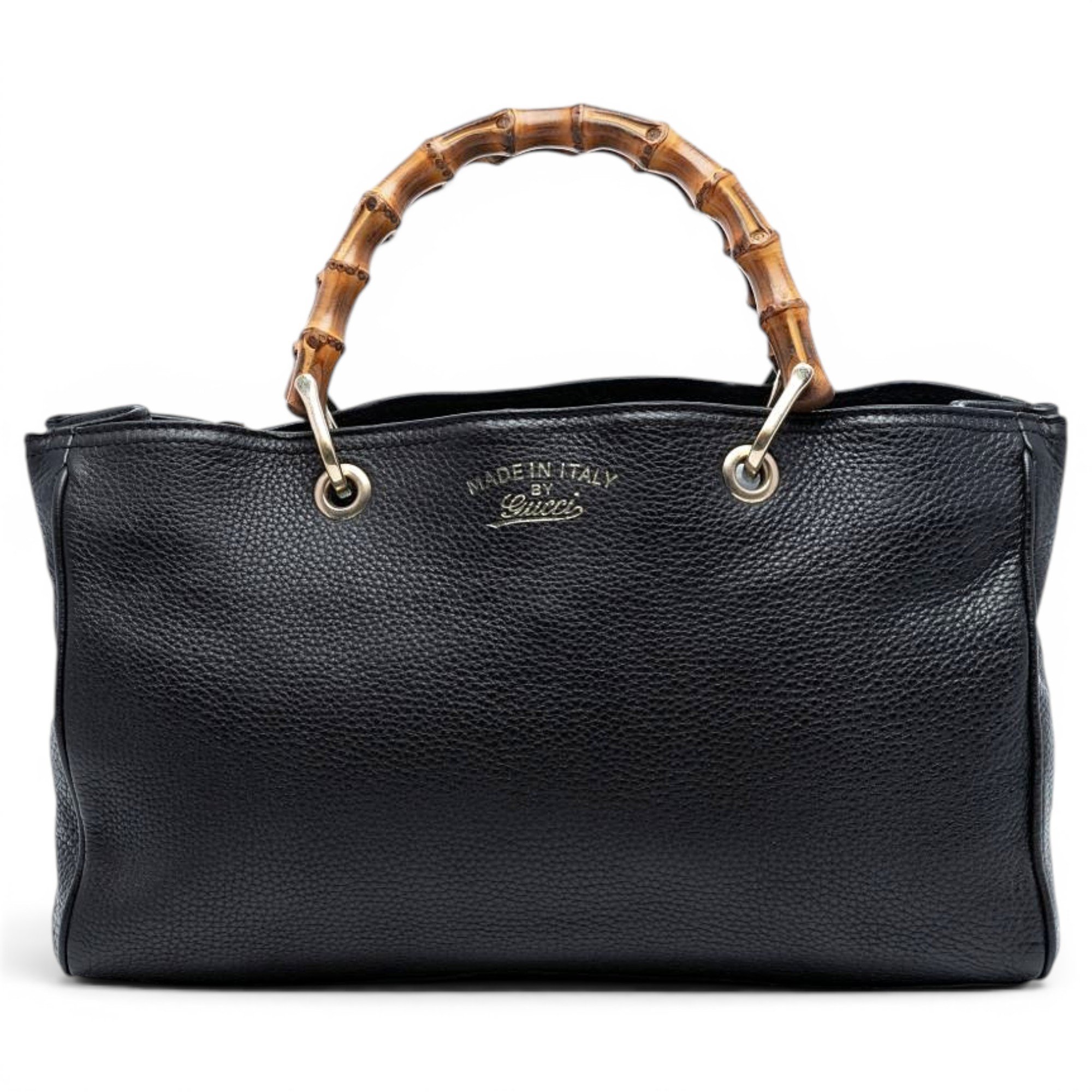 Bamboo leather handbag