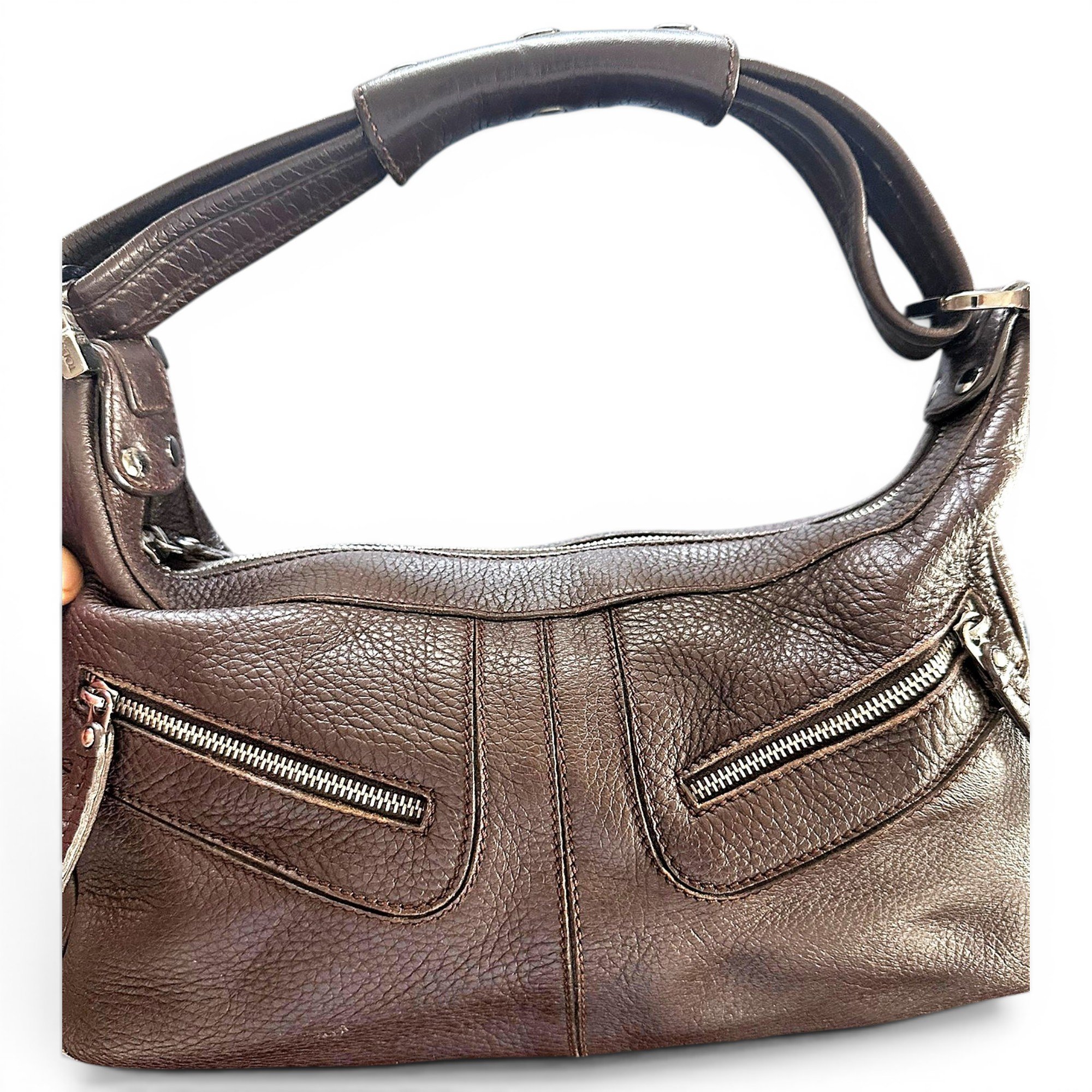 Leather handbag