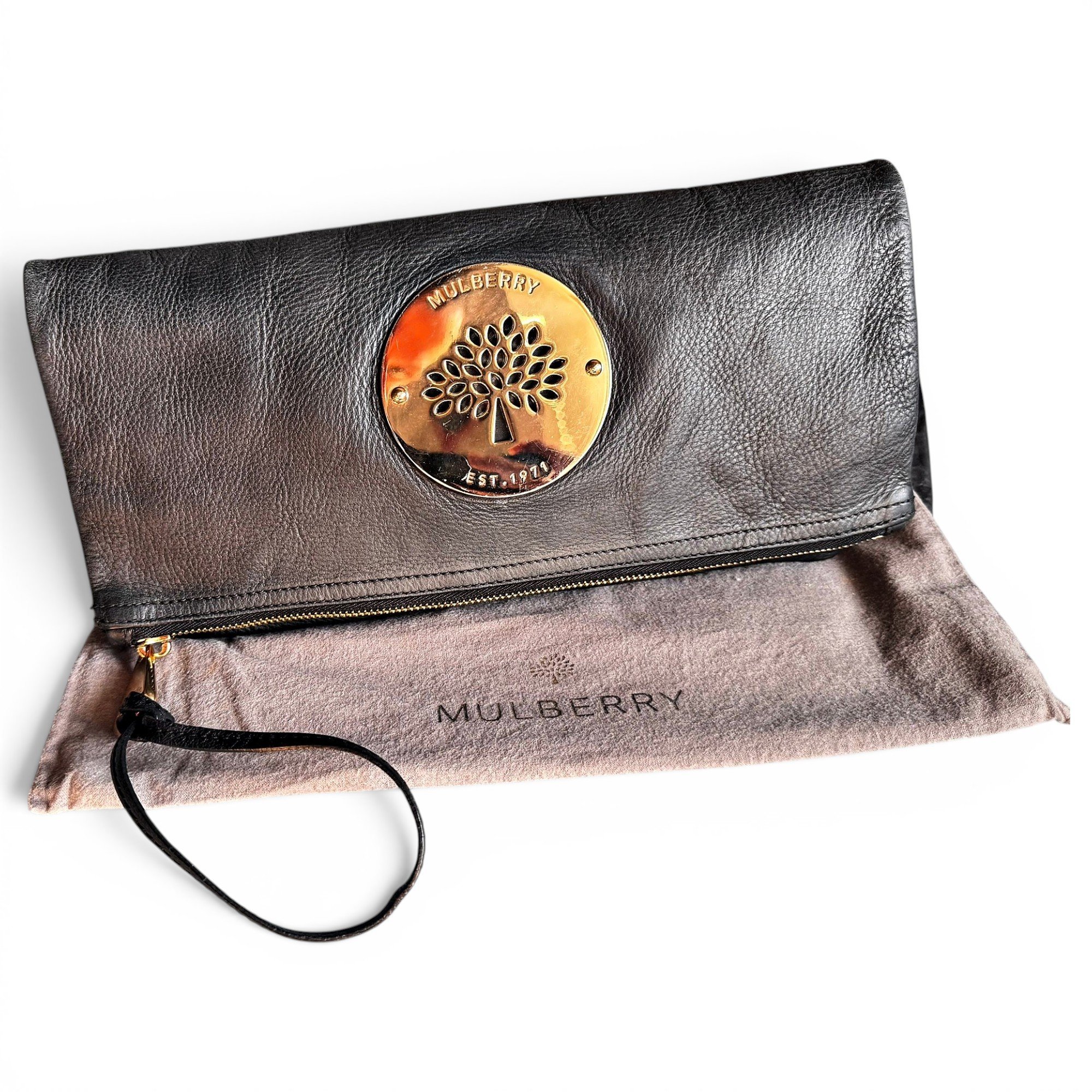Daria leather clutch bag