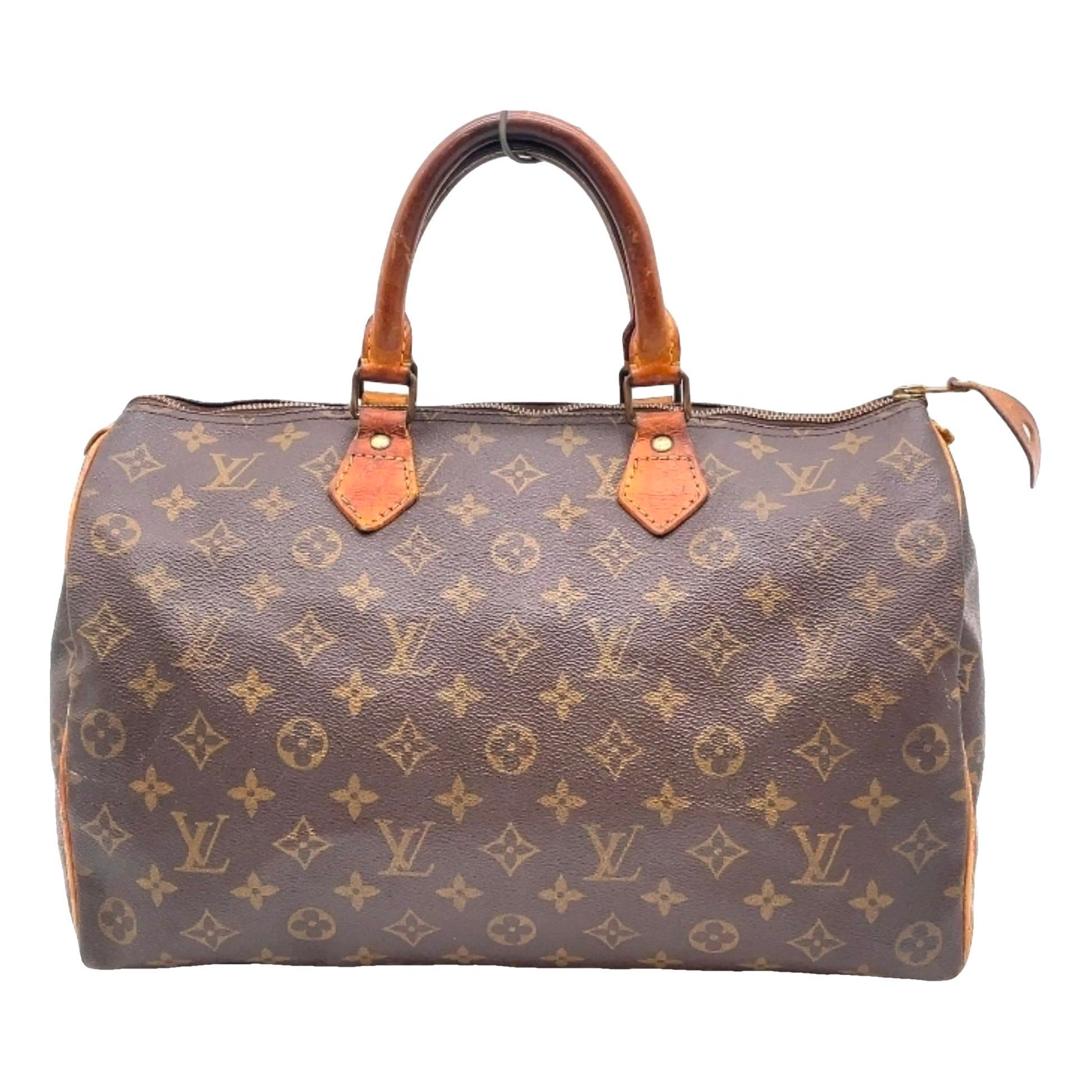 Speedy leather handbag