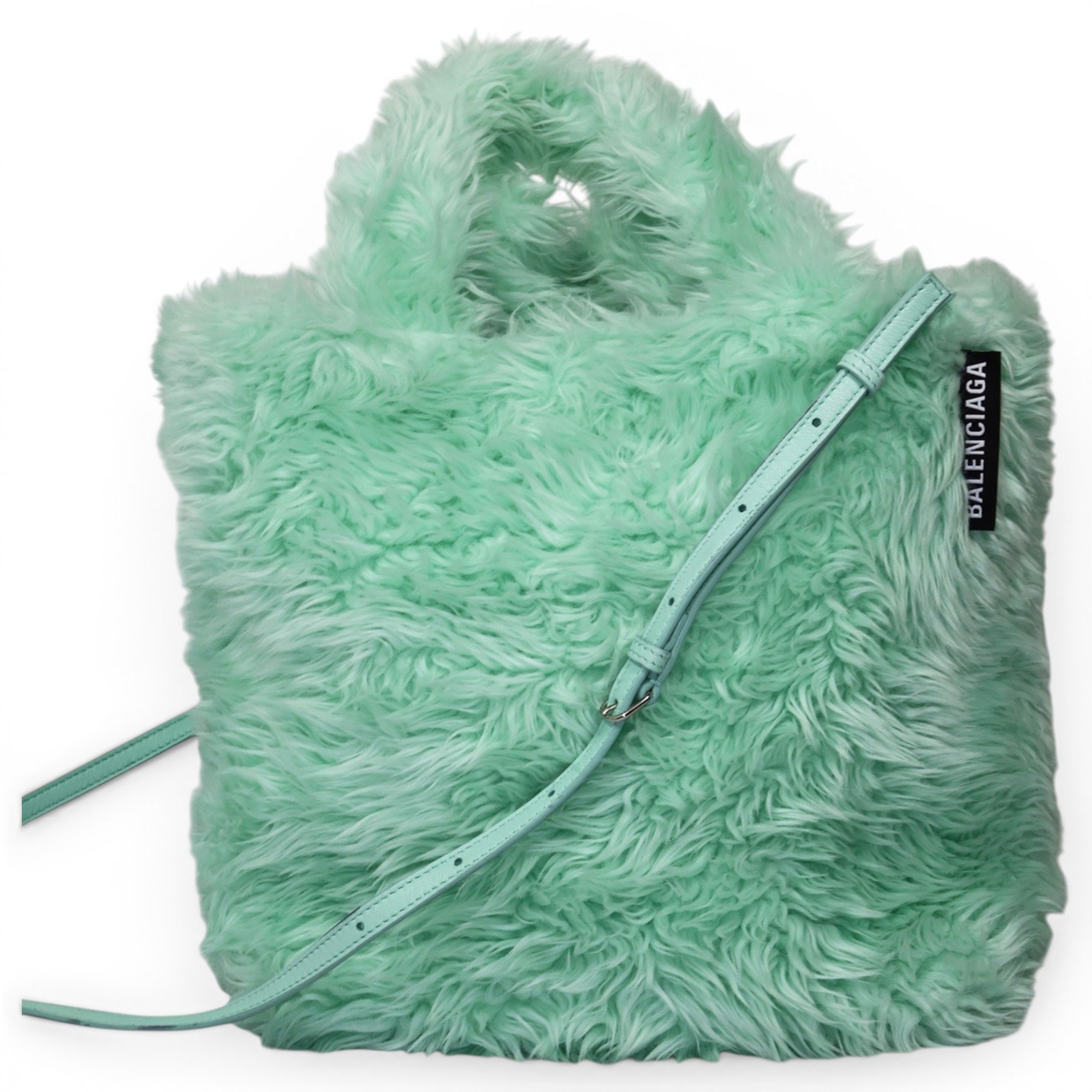 Balenciaga Faux fur crossbody bag