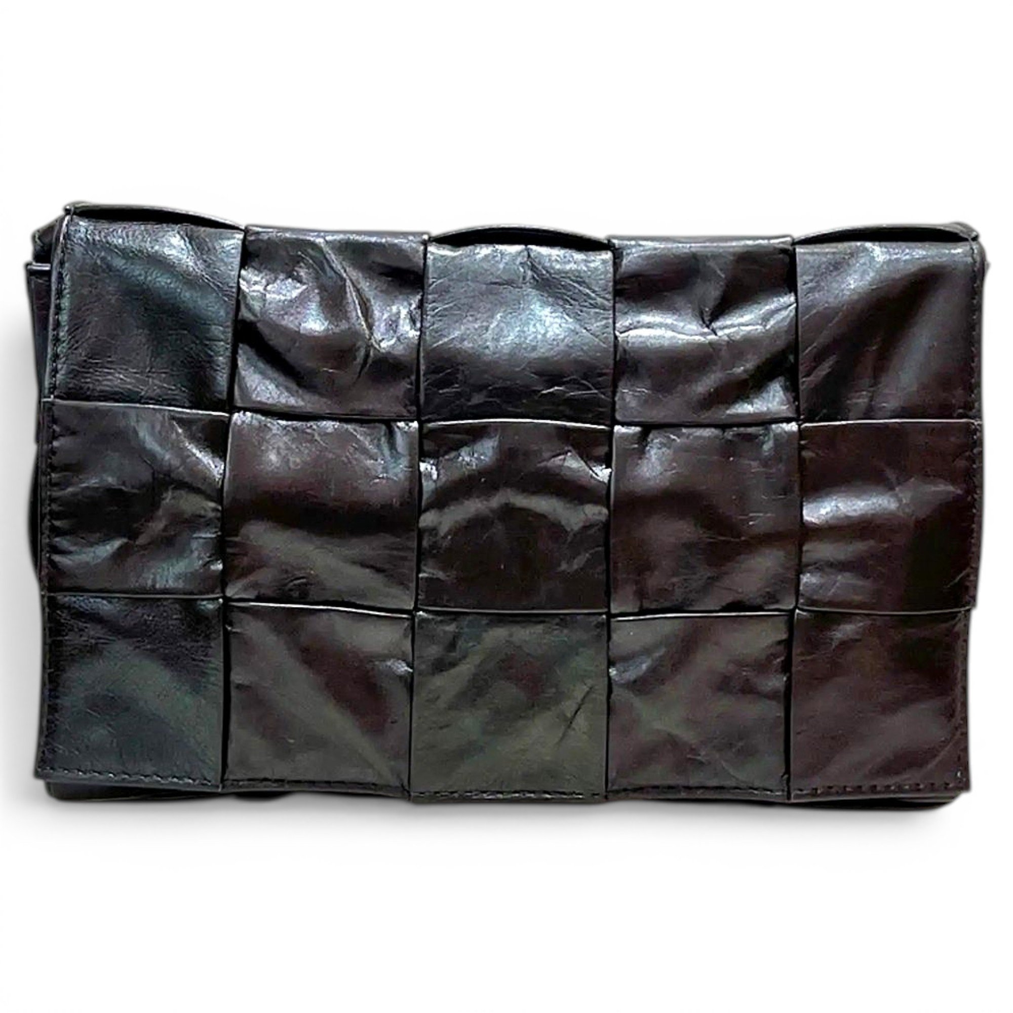 Cassette leather handbag