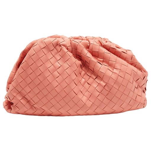 Pouch leather clutch bag