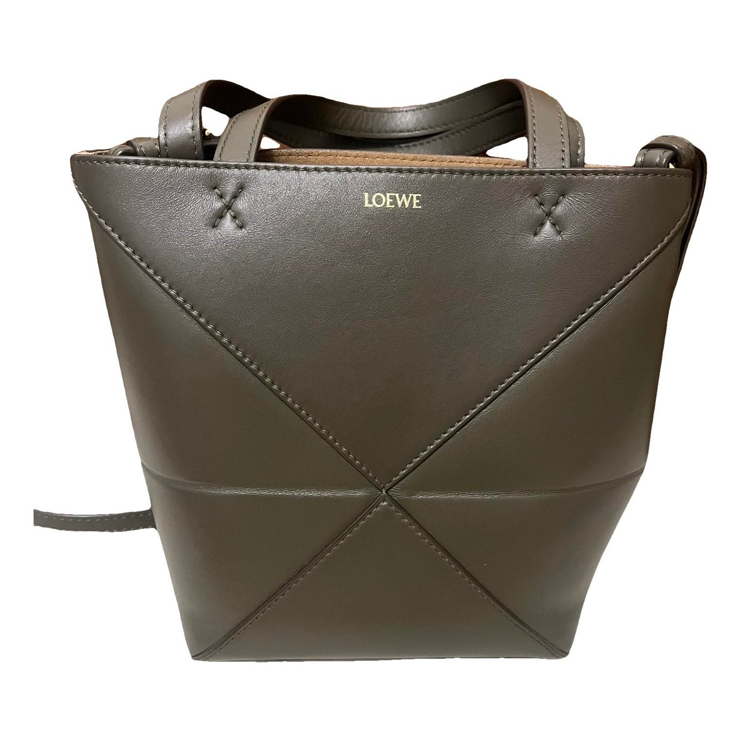 Puzzle Fold leather handbag