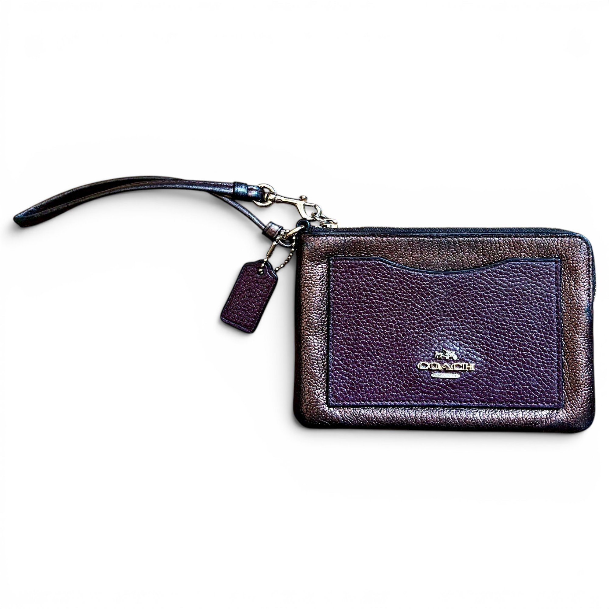 Leather clutch bag