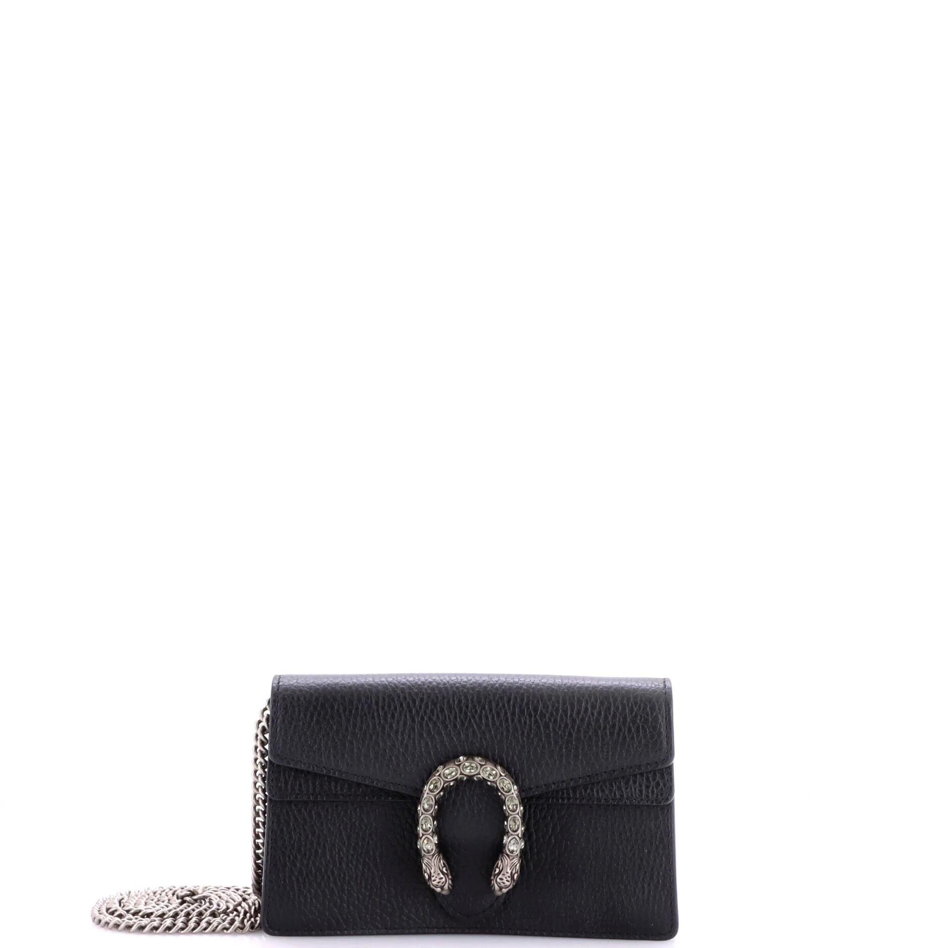 Leather clutch bag