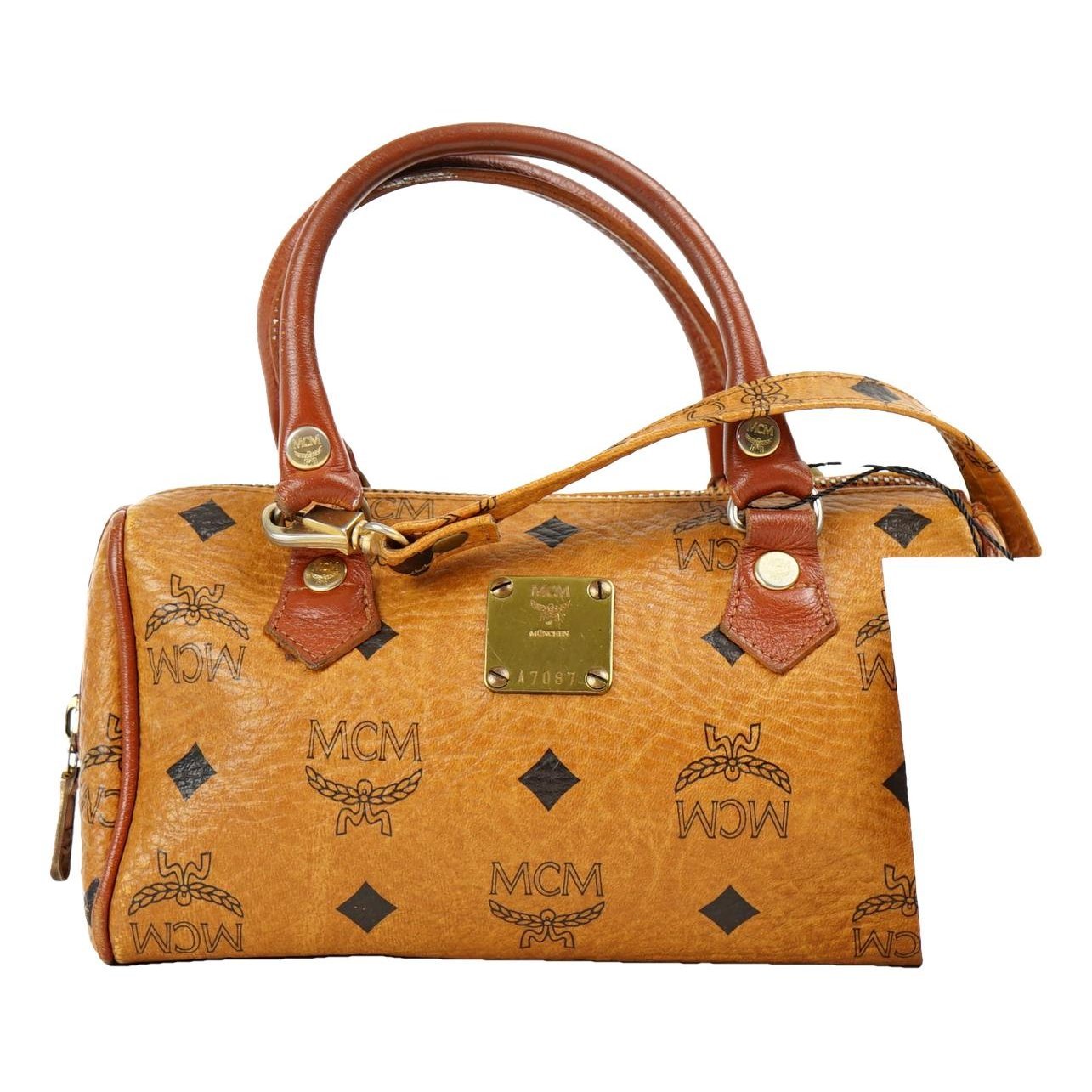 Boston leather handbag