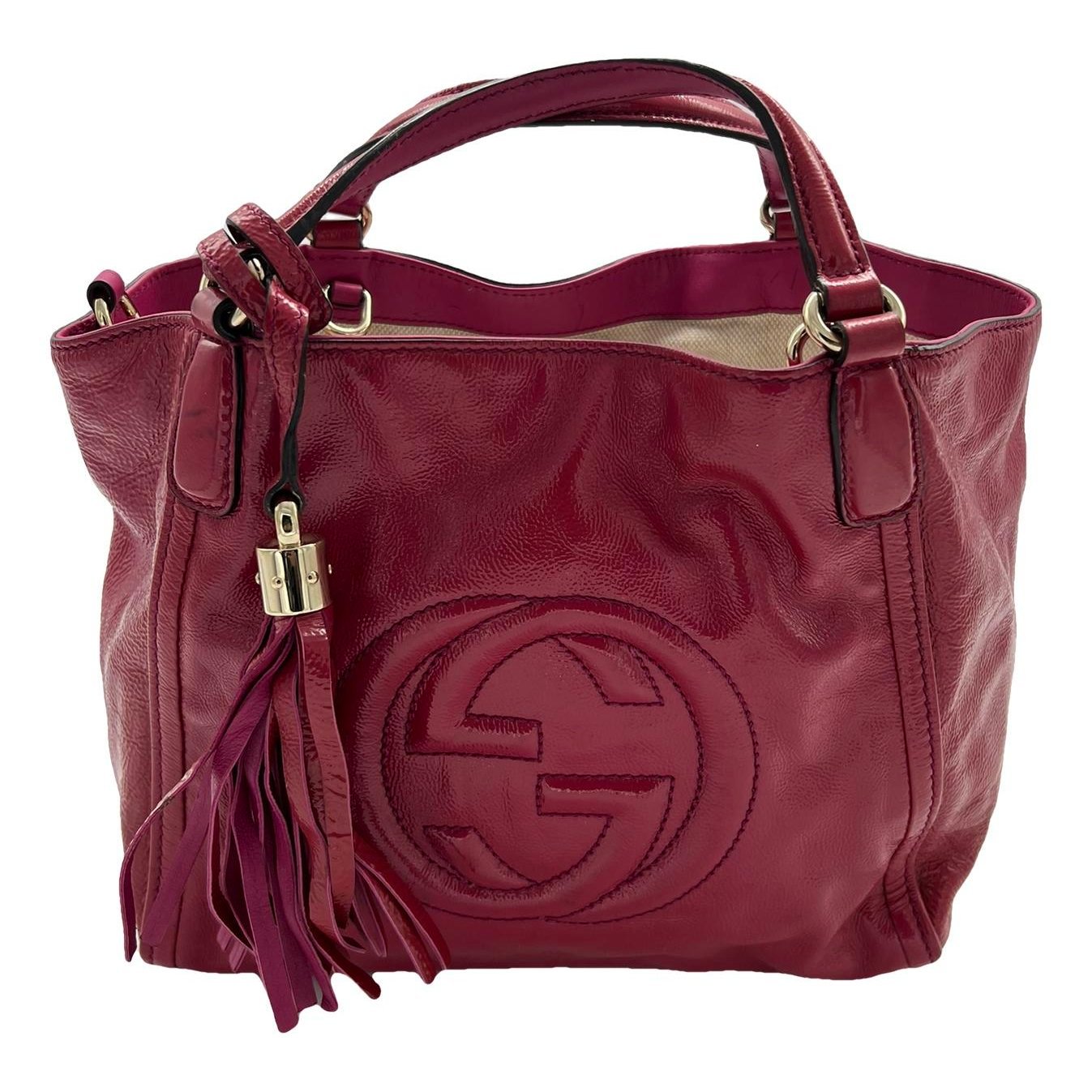 Soho patent leather handbag