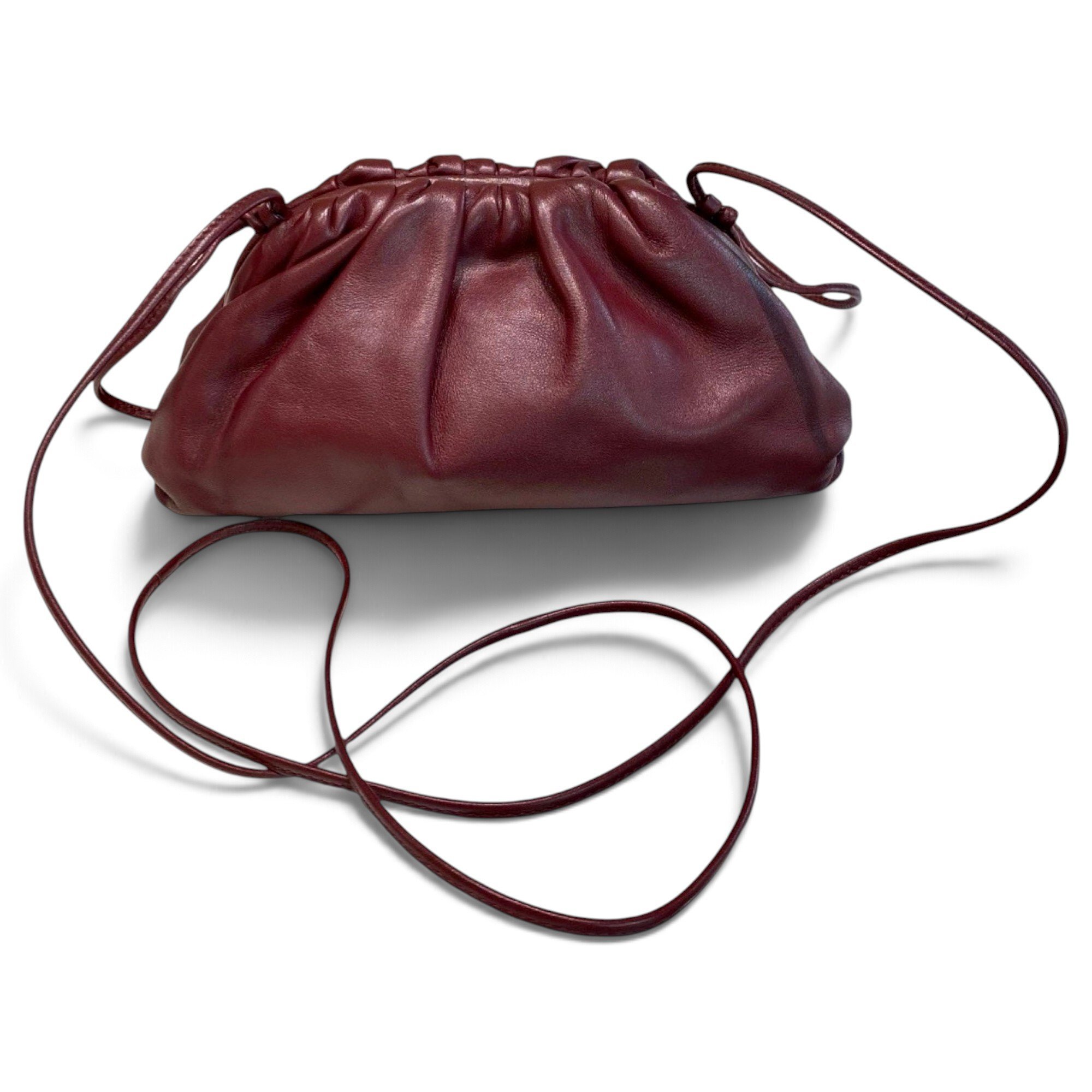 Pouch leather handbag